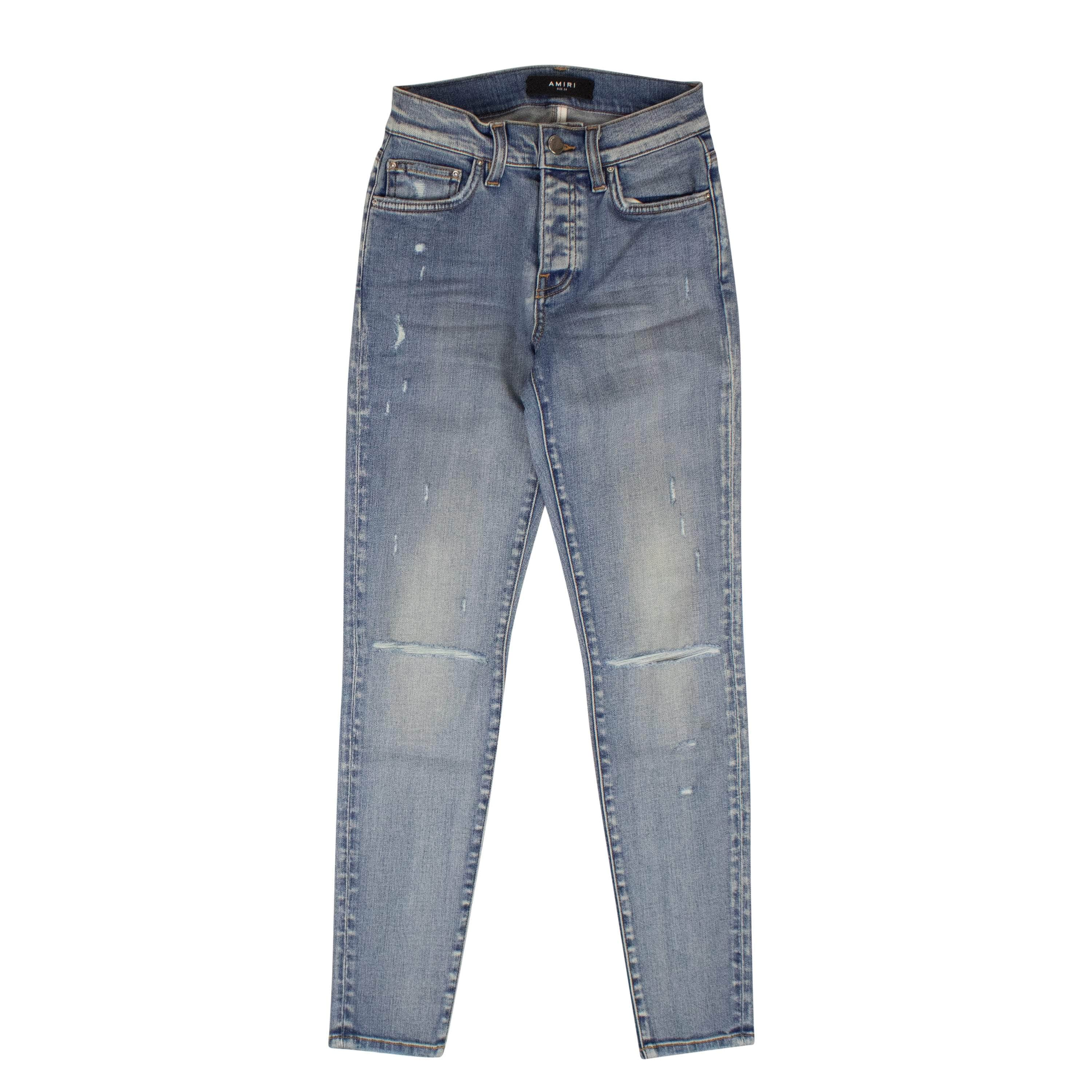 Amiri AMR-XJNS-0072/24 NWT AMIRI Blue Thrasher Jeans Size 24 $890 AMR-XJNS-0072/24