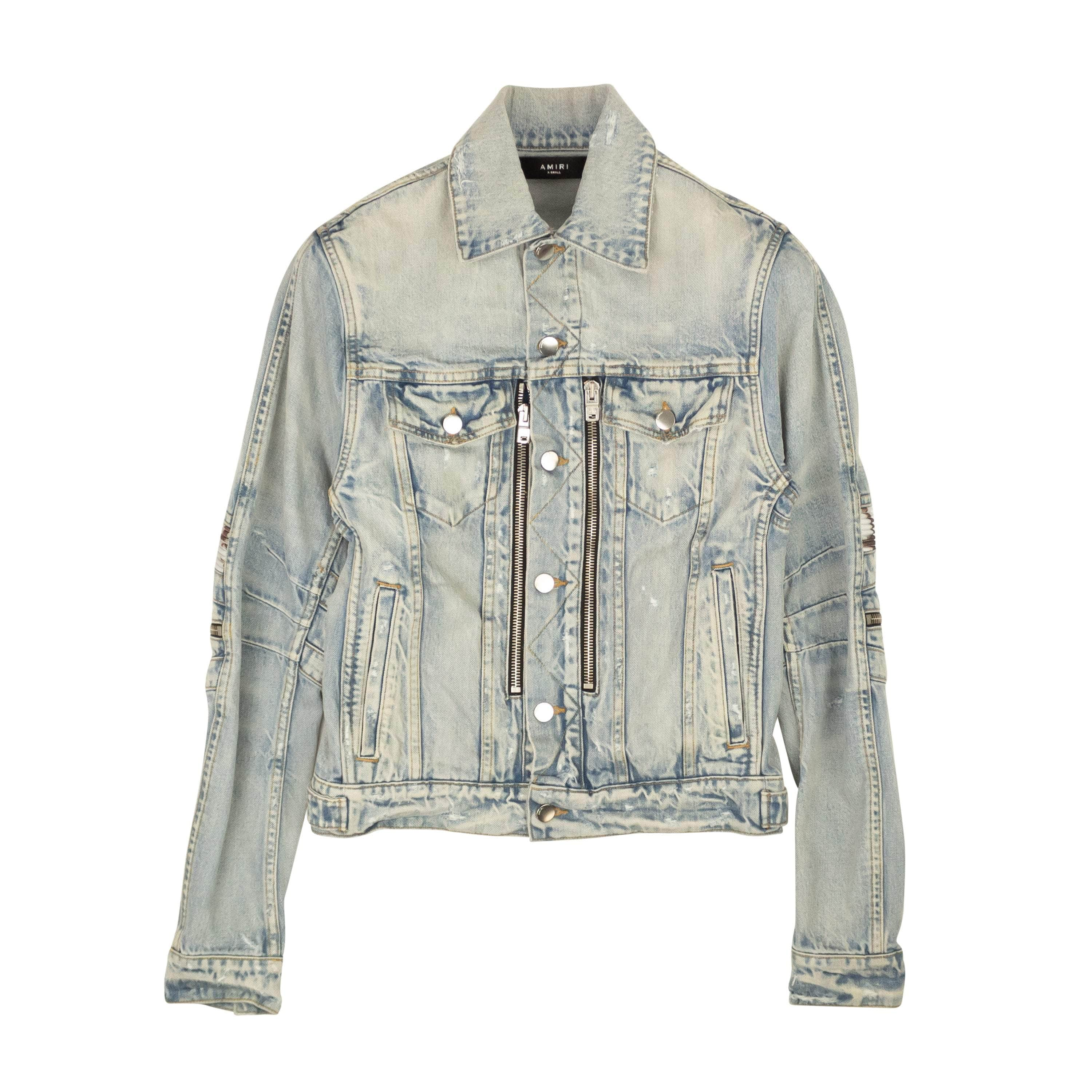 Amiri AMR-XOTW-0007/M NWT AMIRI Clay Indigo Cotton MX2 Trucker Jacket Size M $1490 AMR-XOTW-0007/M