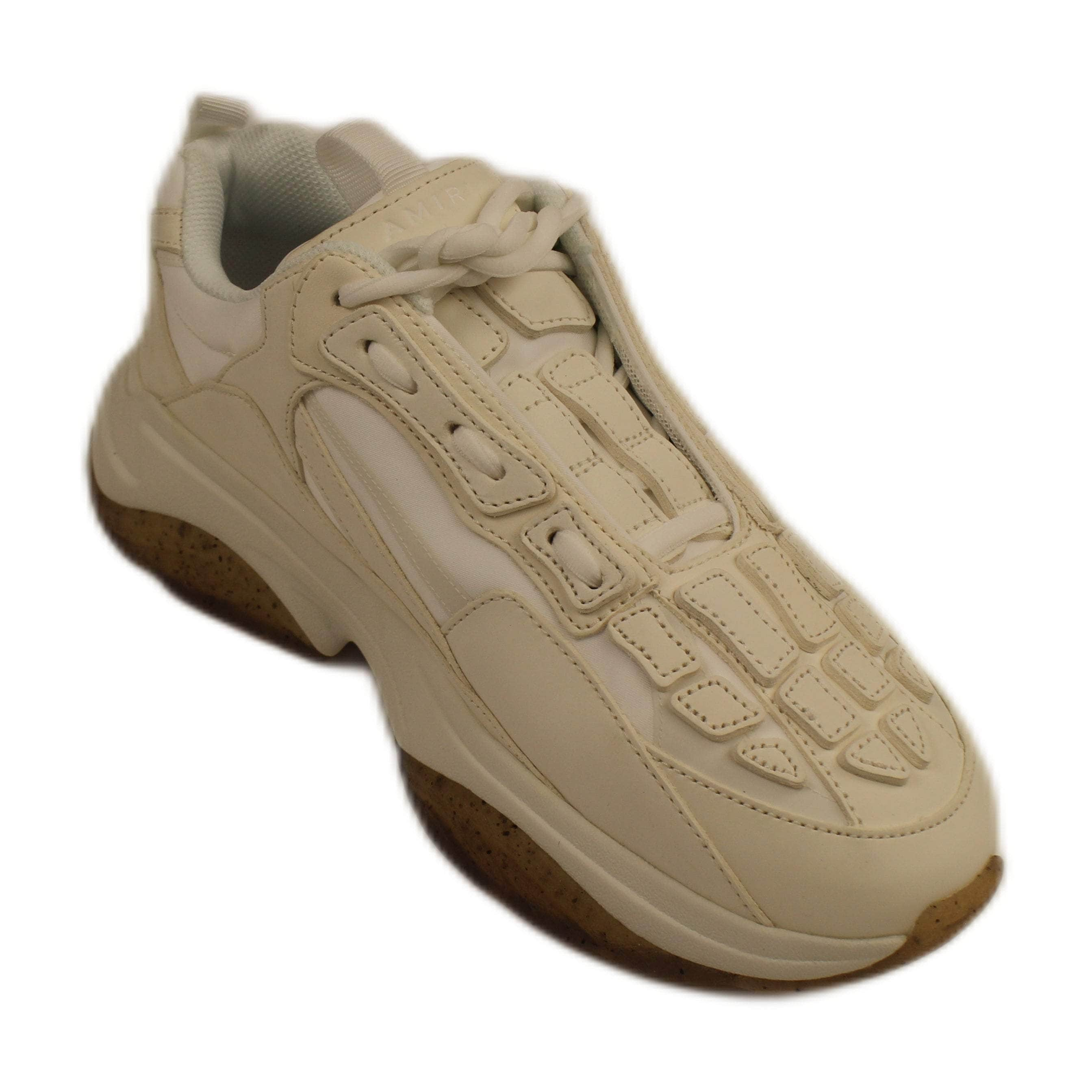 Amiri AMR-XSNK-0041/47 Amiri BONE RUNNER Alabaster Sneakers  Size 47 $750 AMR-XSNK-0041/47