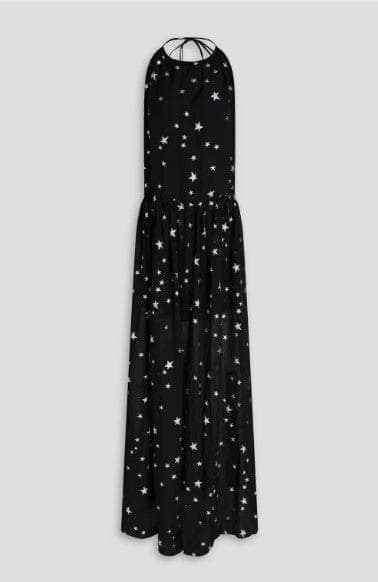 Amiri AMR-XTPS-0232/36 NWT AMIRI Black Stars Fil Coupe Halter Dress Size 0/36 $2190 AMR-XTPS-0232/36