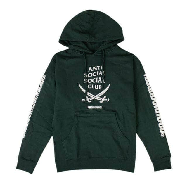 Anti Social Social Club 75LE-1293/S NWT ANTI SOCIAL SOCIAL CLUB x Neighborhood Green 6IX Hoodie Sweatshirt Size S 75LE-1293/S