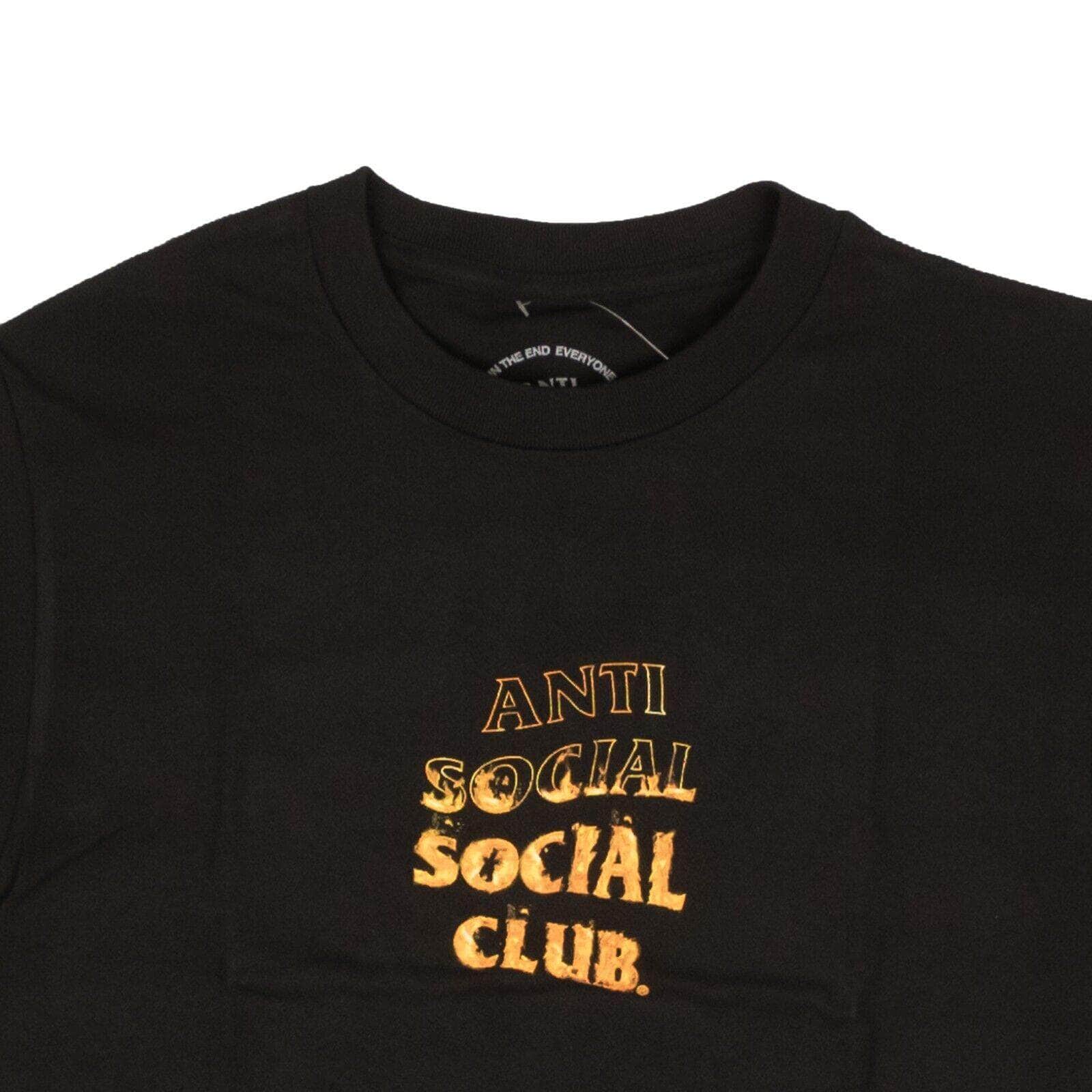 Anti Social Social Club anti-social-social-club, channelenable-all, chicmi, couponcollection, gender-mens, main-clothing, mens-shoes, size-l, size-m, size-s, size-xl, under-250 Black A Fire Inside Short Sleeve T-Shirt