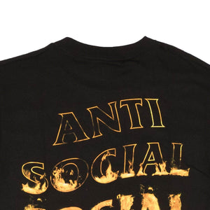 Anti Social Social Club anti-social-social-club, channelenable-all, chicmi, couponcollection, gender-mens, main-clothing, mens-shoes, size-l, size-m, size-s, size-xl, under-250 Black A Fire Inside Short Sleeve T-Shirt