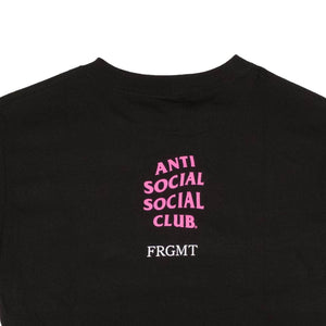 Anti Social Social Club anti-social-social-club, channelenable-all, chicmi, couponcollection, gender-mens, main-clothing, mens-shoes, size-l, size-m, size-s, size-xl, under-250 Black Cotton Interference Logo T-Shirt