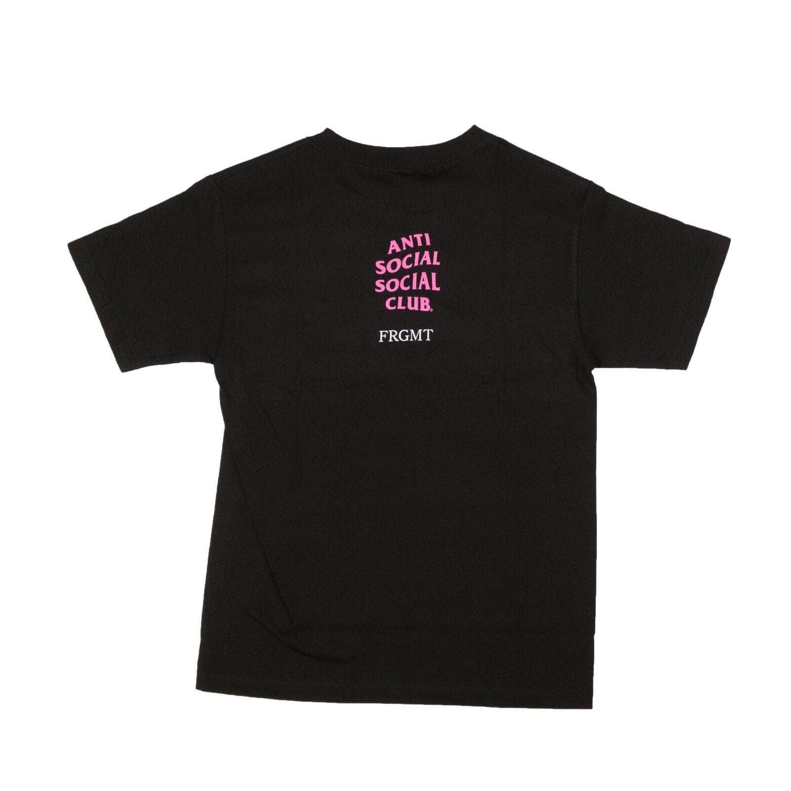 Anti Social Social Club anti-social-social-club, channelenable-all, chicmi, couponcollection, gender-mens, main-clothing, mens-shoes, size-l, size-m, size-s, size-xl, under-250 Black Cotton Interference Logo T-Shirt