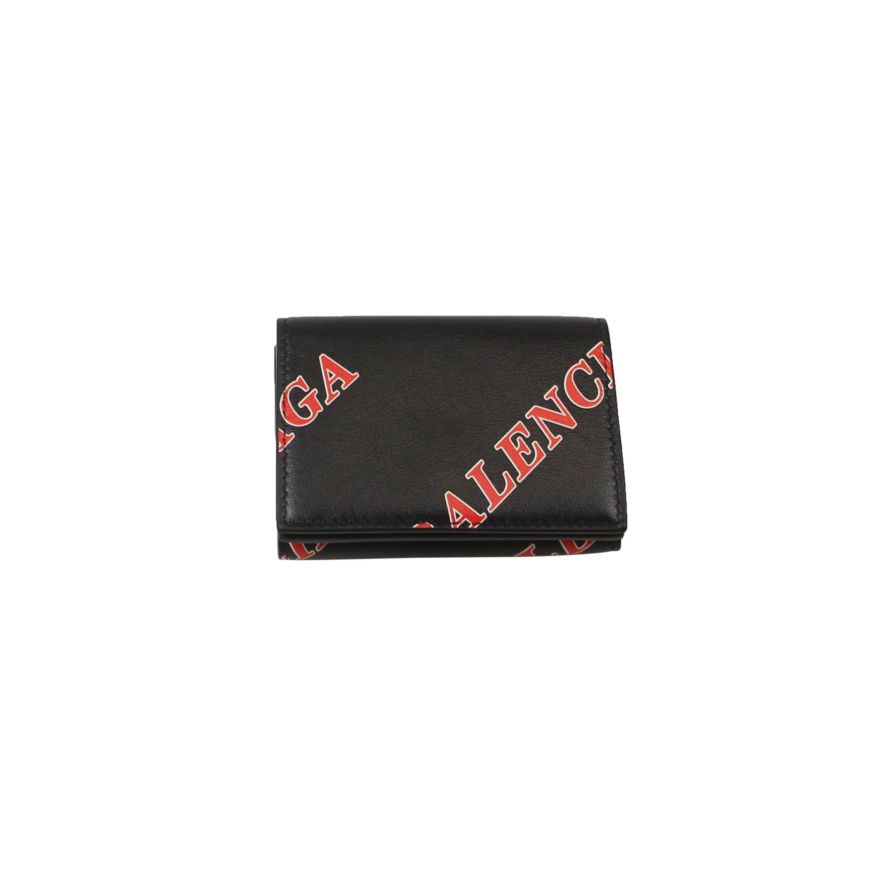 Balenciaga BAL-XACC-0008/OS NWT Balenciaga Black/Red Cash Mini Wallet Size OS $425 BAL-XACC-0008/OS