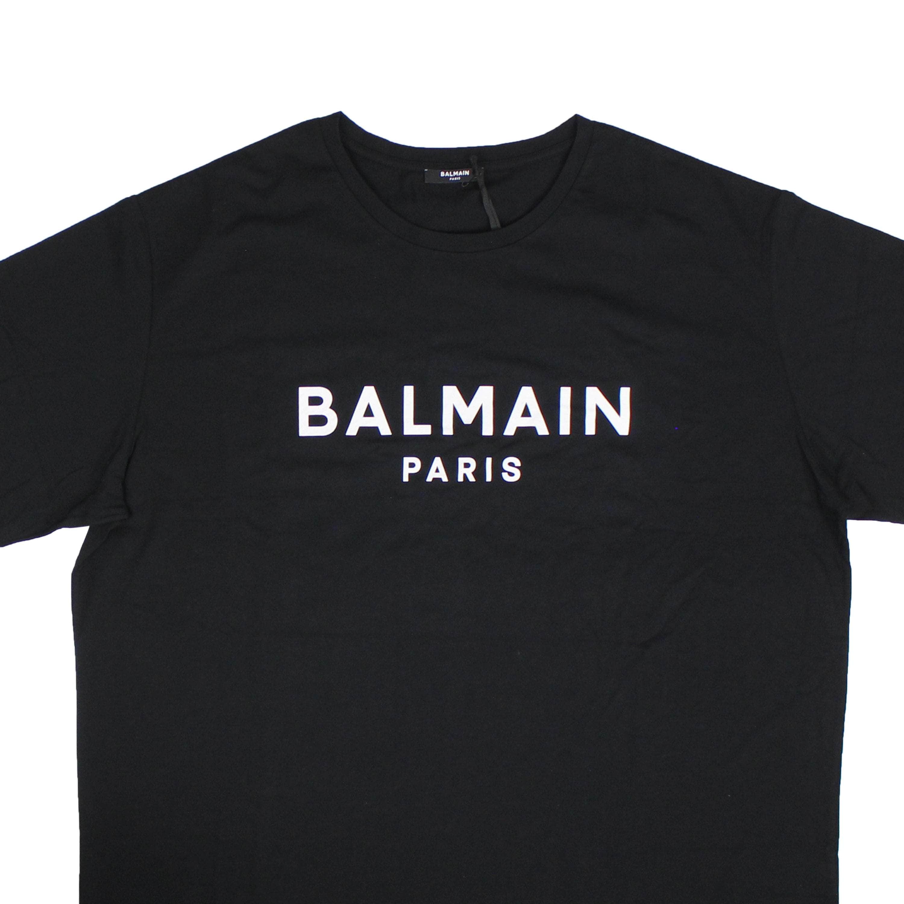 Balmain 250-500, channelenable-all, chicmi, couponcollection, main-clothing, shop375, Stadium Goods, stadiumgoods XXXL Black Logo T-Shirt BLM-XTSH-0007/XXXL BLM-XTSH-0007/XXXL
