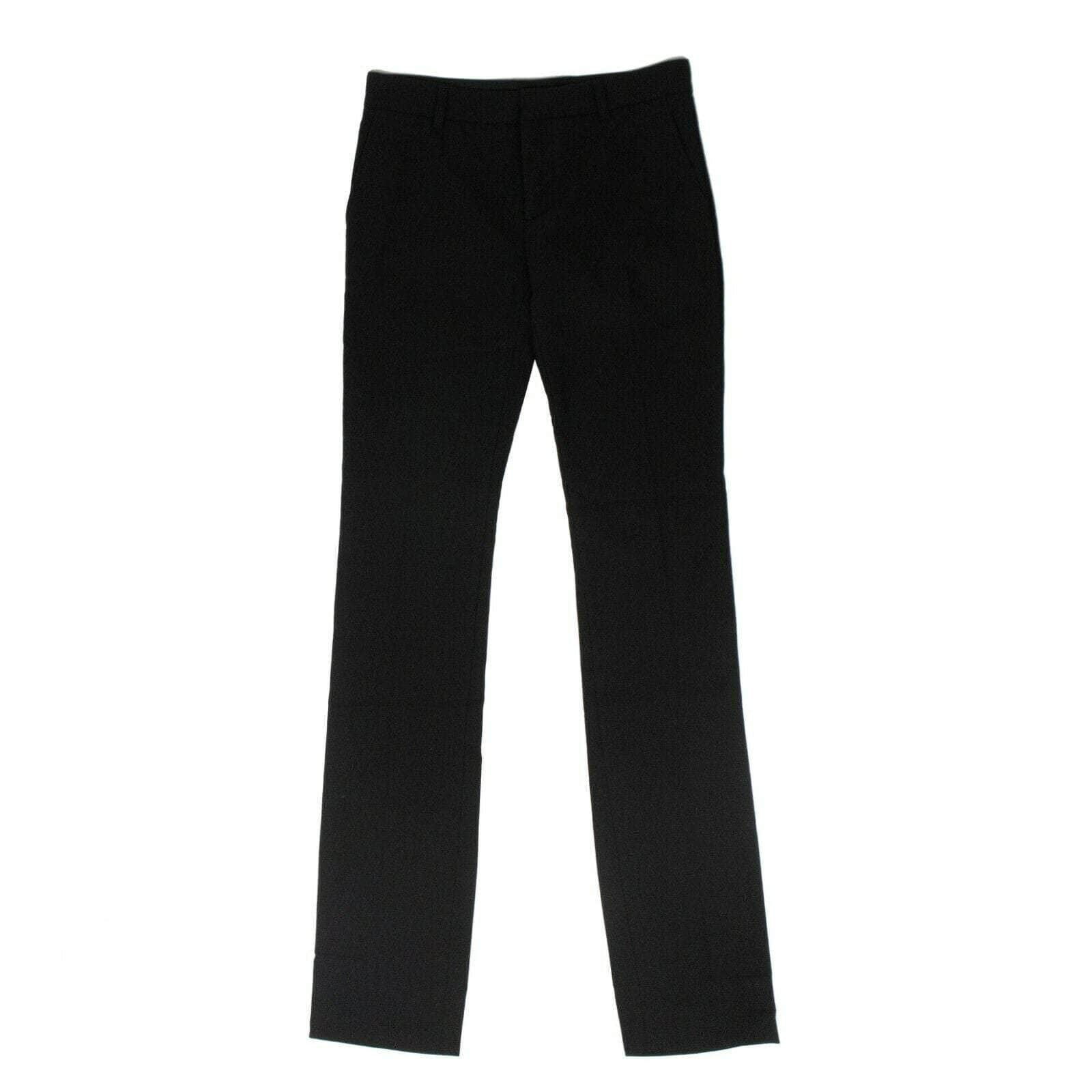 Balmain 65LE-1185/44 NWT BALMAIN PARIS Black Cotton Side Stripe Dress Pants Size 44 $1950 65LE-1185/44