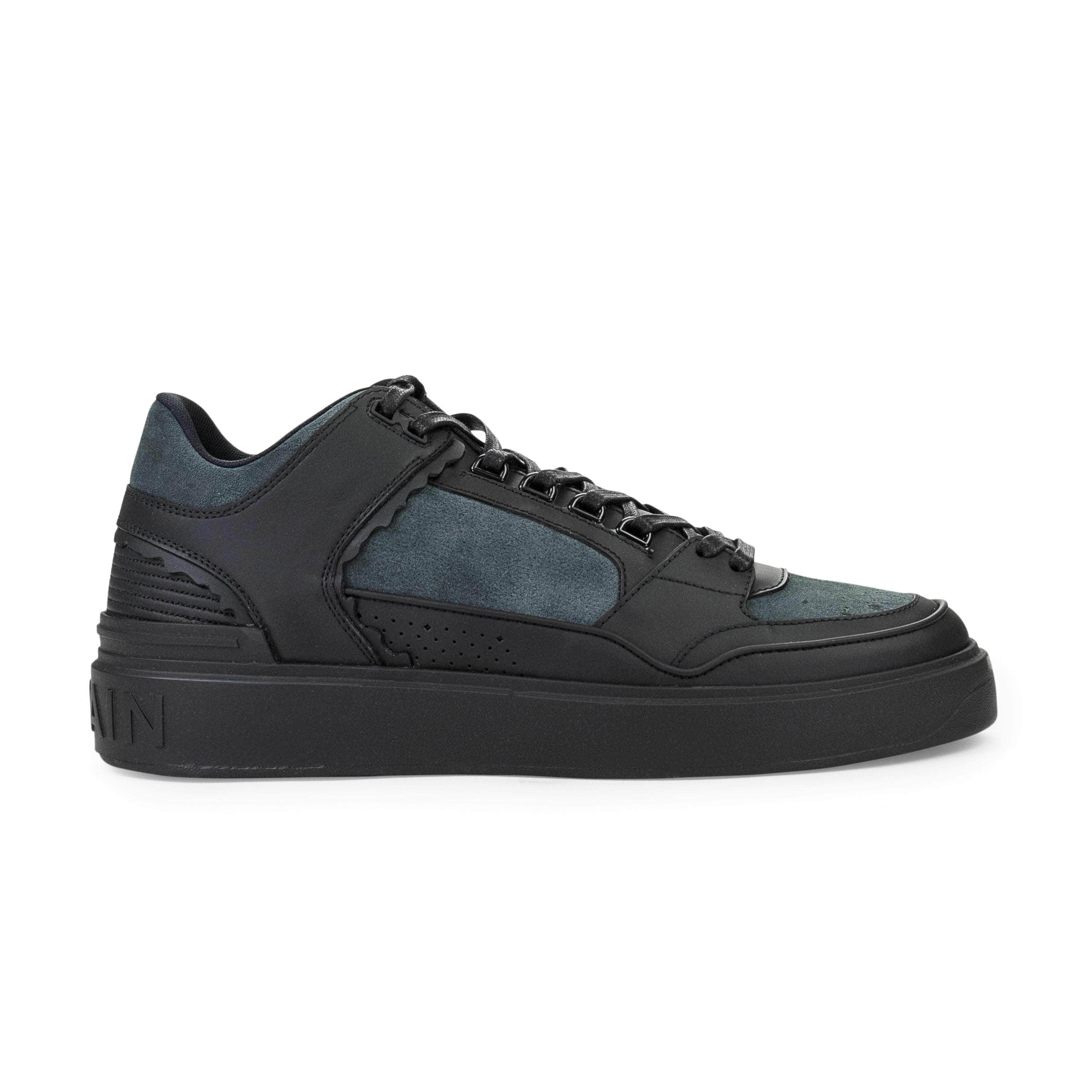 Balmain BLM-XSNK-0005/41 NIB Balmain Black B-Court Mid Top Sneakers Size 41 $895 BLM-XSNK-0005/41