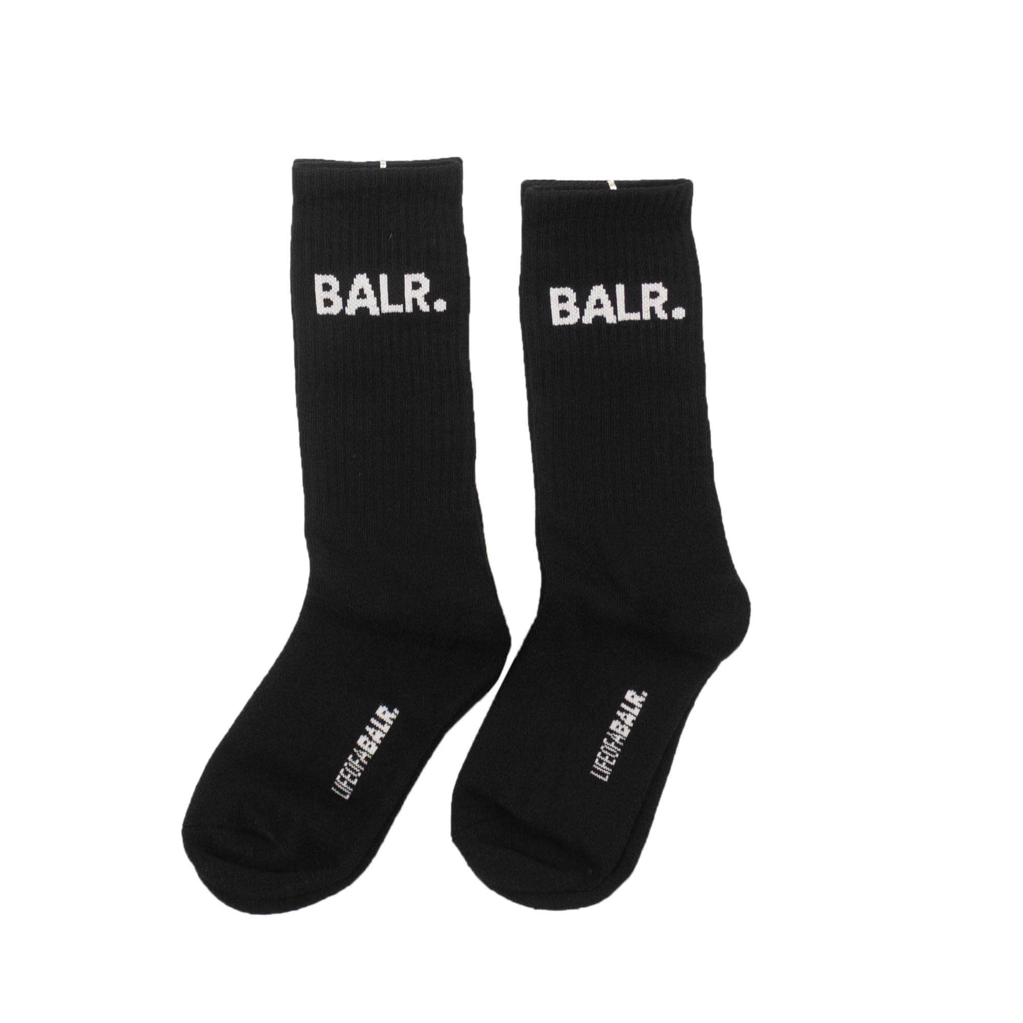 BALR. 85M-BR-3000/38 NIB BALR. Black 2 Pack Ribbed Logo Socks Size 38 $40 85M-BR-3000/38