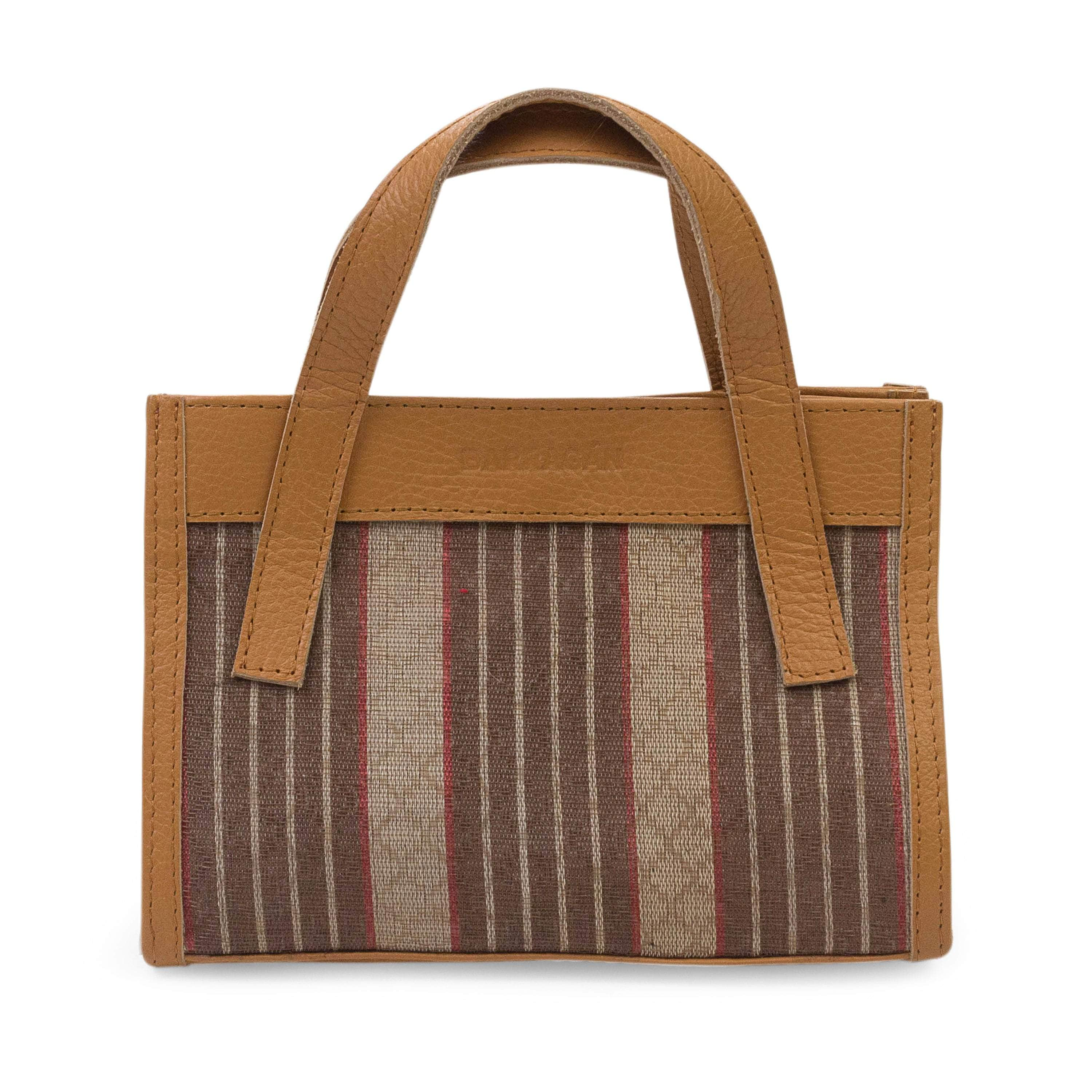 Barragan 95-BGN-3001/OS NWT Barragan TAN LEATHER AND WEAVE BAG Size OS $195 95-BGN-3001/OS