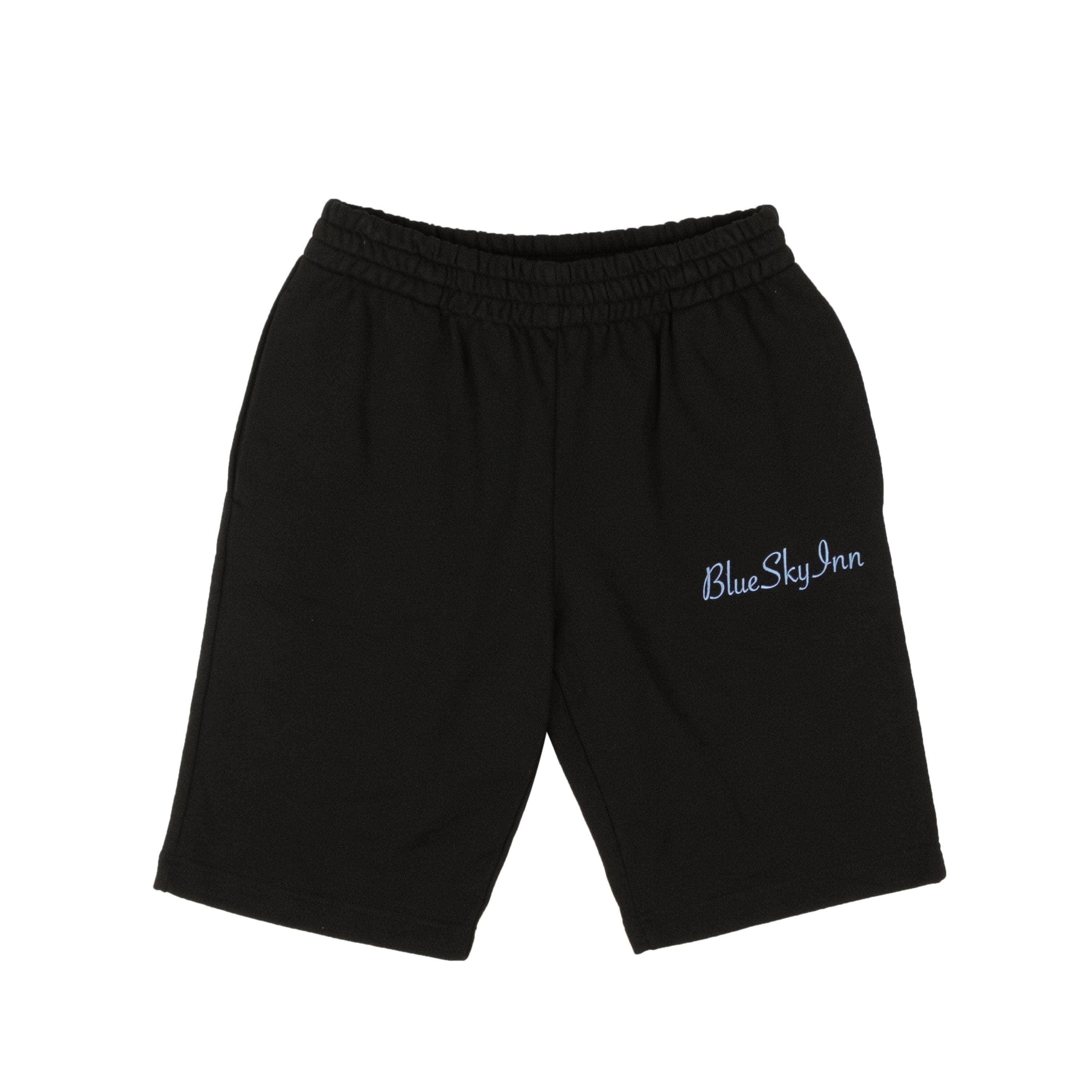 Blue Sky Inn BSI-XBTM-0014/S NWT BLUE SKY INN Black Embroidered Logo Sweat Shorts Size S $260 BSI-XBTM-0014/S