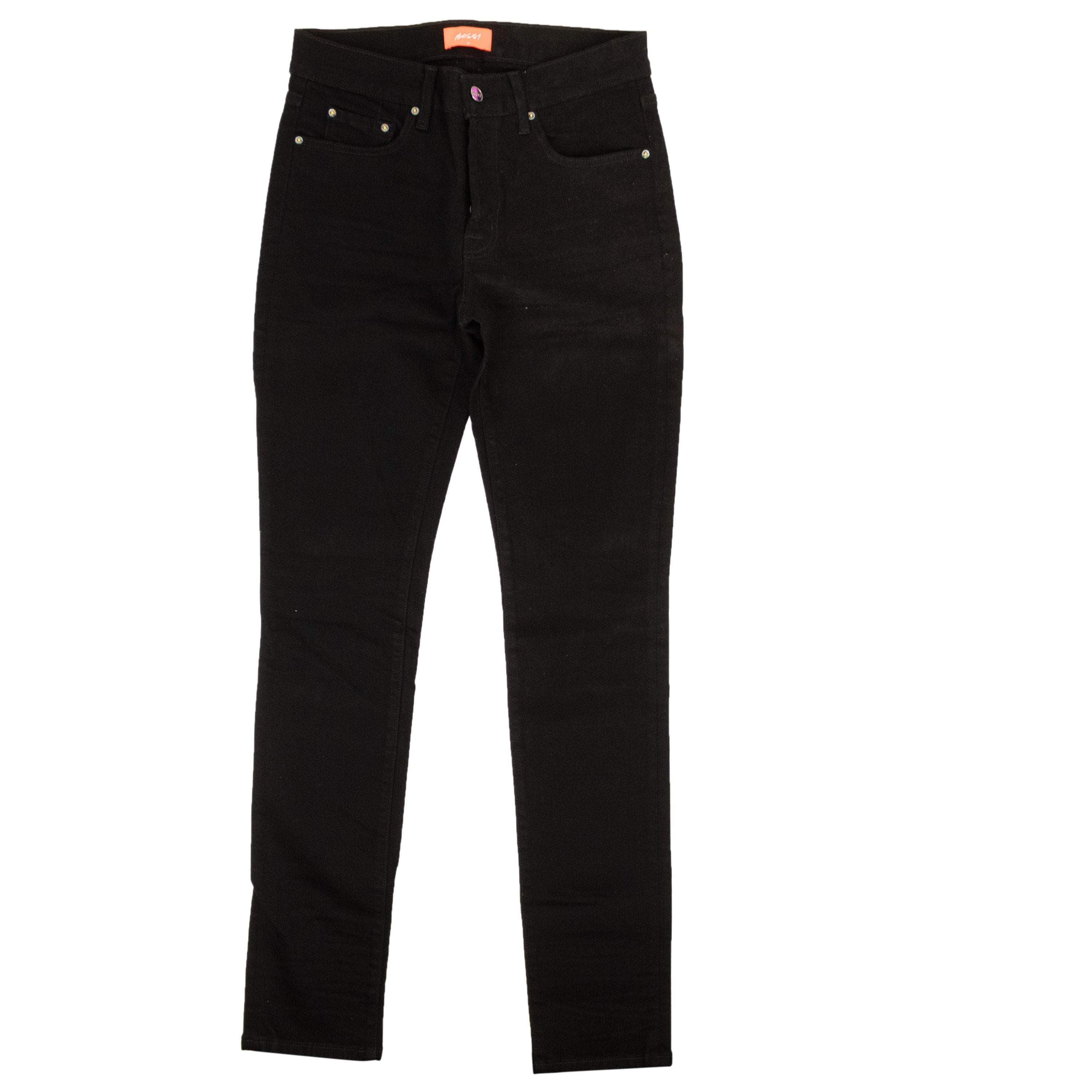 Bossi BOS-XJNS-0007/30 NWT BOSSI Black Wash Cotton 3D Slim Fit Jeans Size 30/40 $695 BOS-XJNS-0007/30