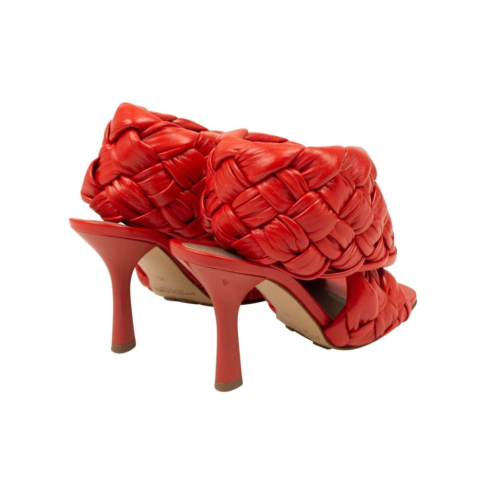 Bottega Veneta 1000-2000, bvc1, channelenable-all, chicmi, couponcollection, gender-womens, main-shoes, size-37, size-37-5, womens-pumps-heels Red Leather The Board Heeled Sandals
