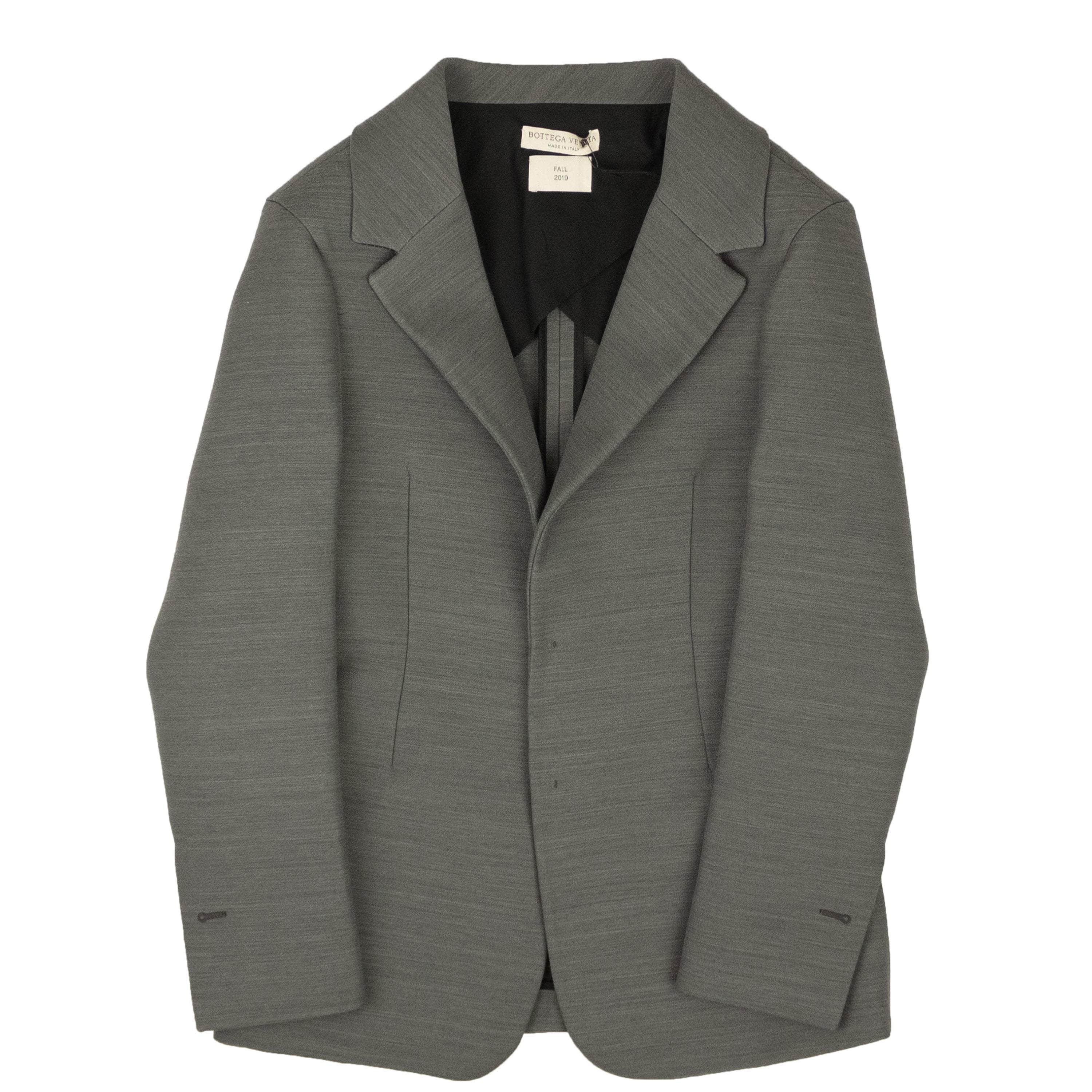 Bottega Veneta 1000-2000, channelenable-all, chicmi, couponcollection, gender-womens, main-clothing, shop375, size-34, size-40, size-44, womens-jackets-blazers Light Grey Wool Jacket