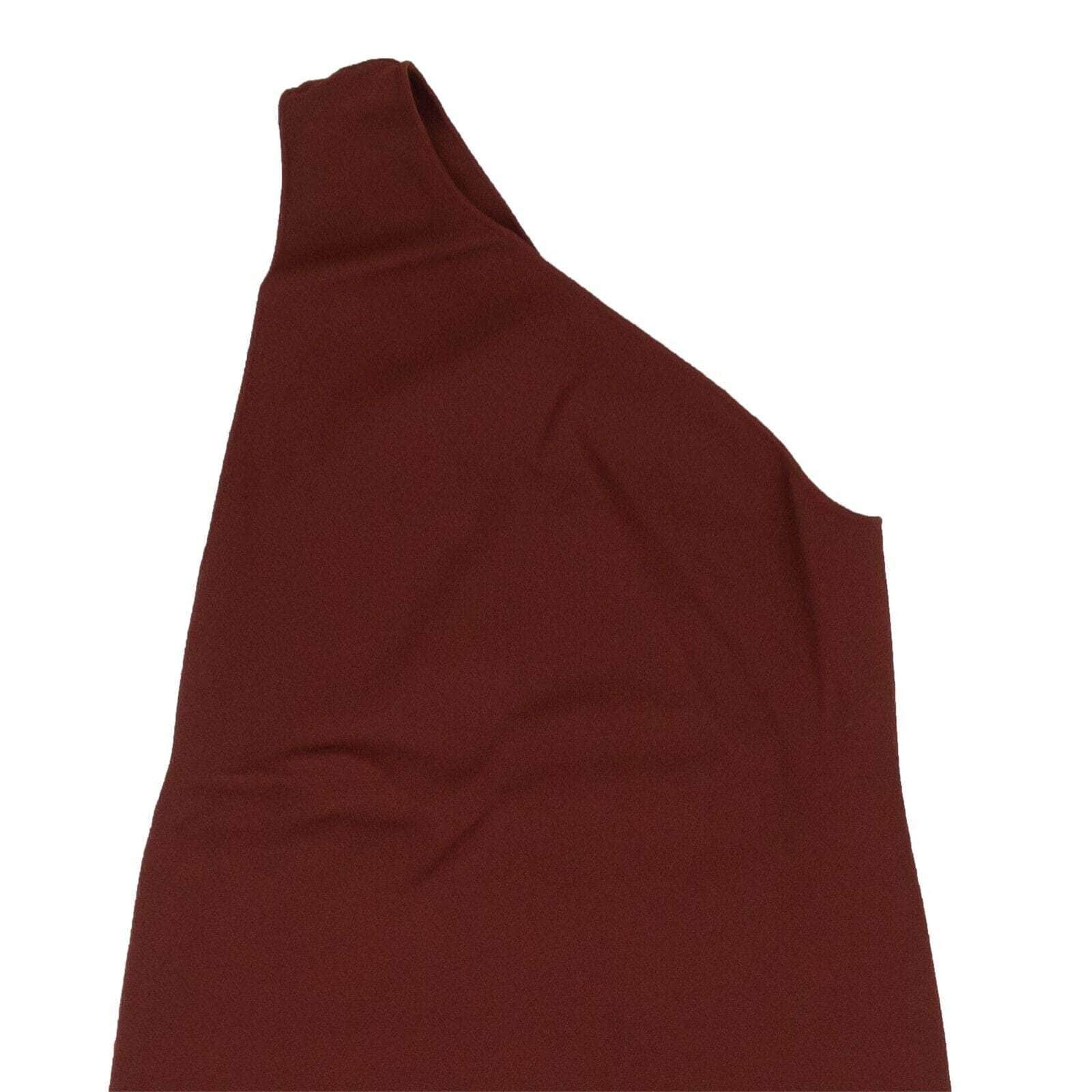 Bottega Veneta 1000-2000, channelenable-all, chicmi, couponcollection, gender-womens, main-clothing, size-36, size-42, womens-sweater-vests Brick Red One Shoulder Knit Midi Dress