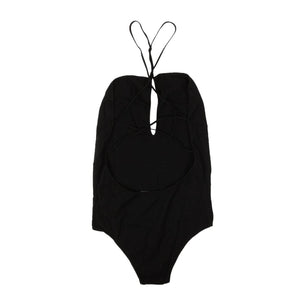 Bottega Veneta 1000-2000, couponcollection, gender-womens, main-clothing, size-l, size-m, size-s, size-xs, womens-bodysuits Black Knit V-Neck Bodysuit Swimsuit