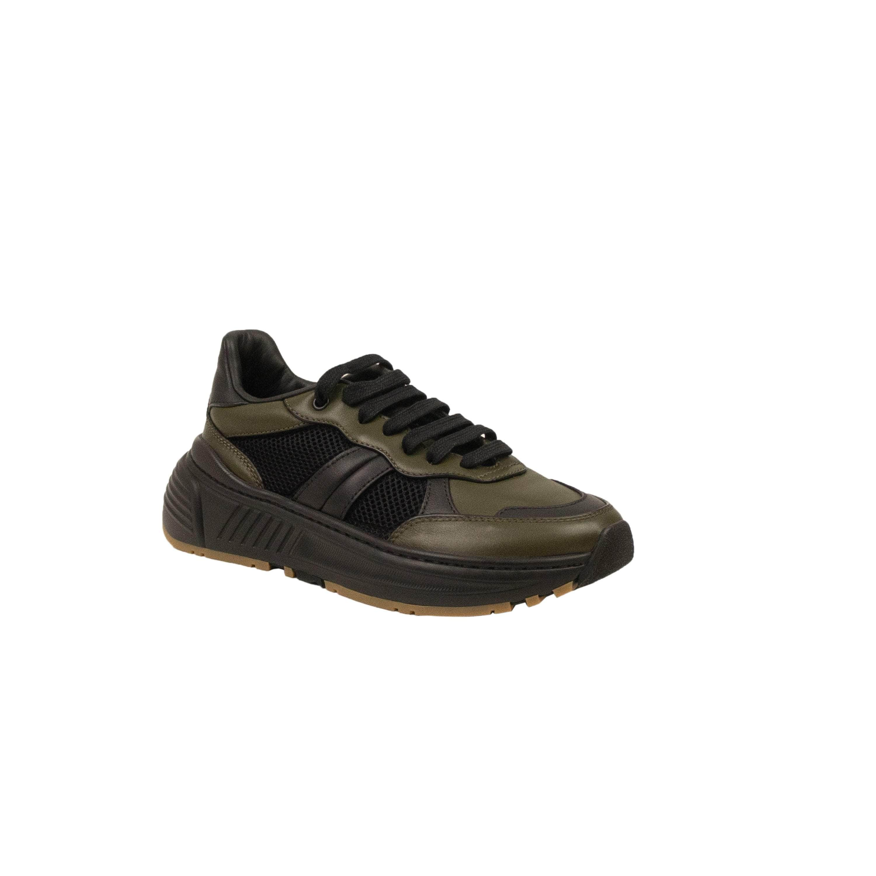 Bottega Veneta BTV-XSNK-0007/39 NIB Bottega Veneta Khaki/Black Speedster Sneakers Size 39 $790 BTV-XSNK-0007/39