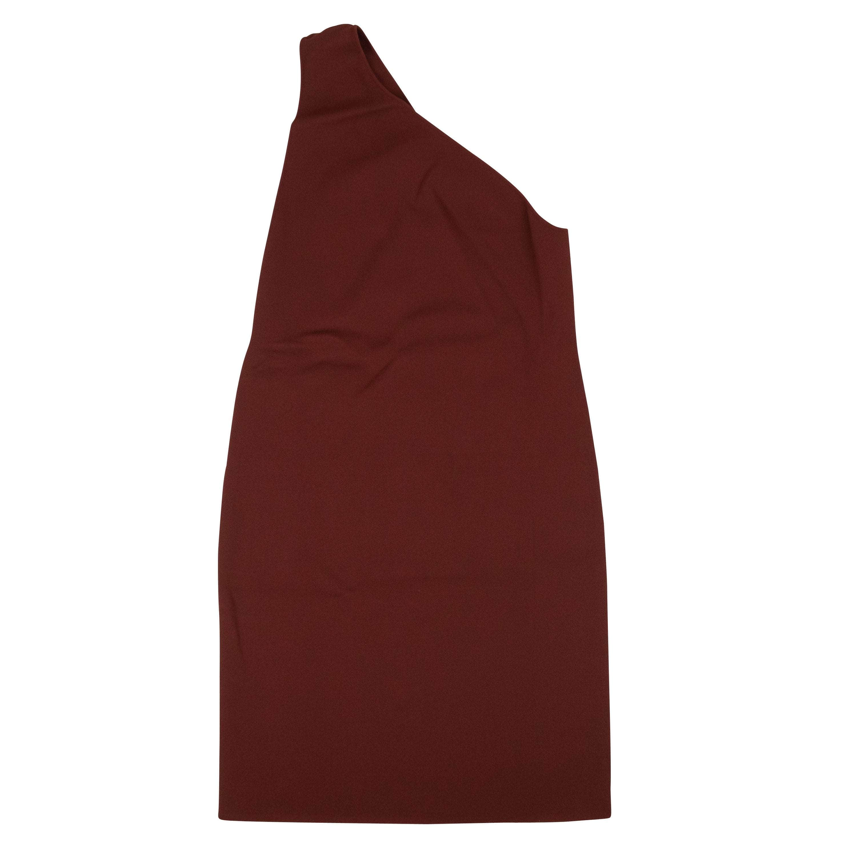 Bottega Veneta BTV-XTPS-0045/36 NWT BOTTEGA VENETA Brick Red One Shoulder Knit Midi Dress Size 0/36 $2200 BTV-XTPS-0045/36