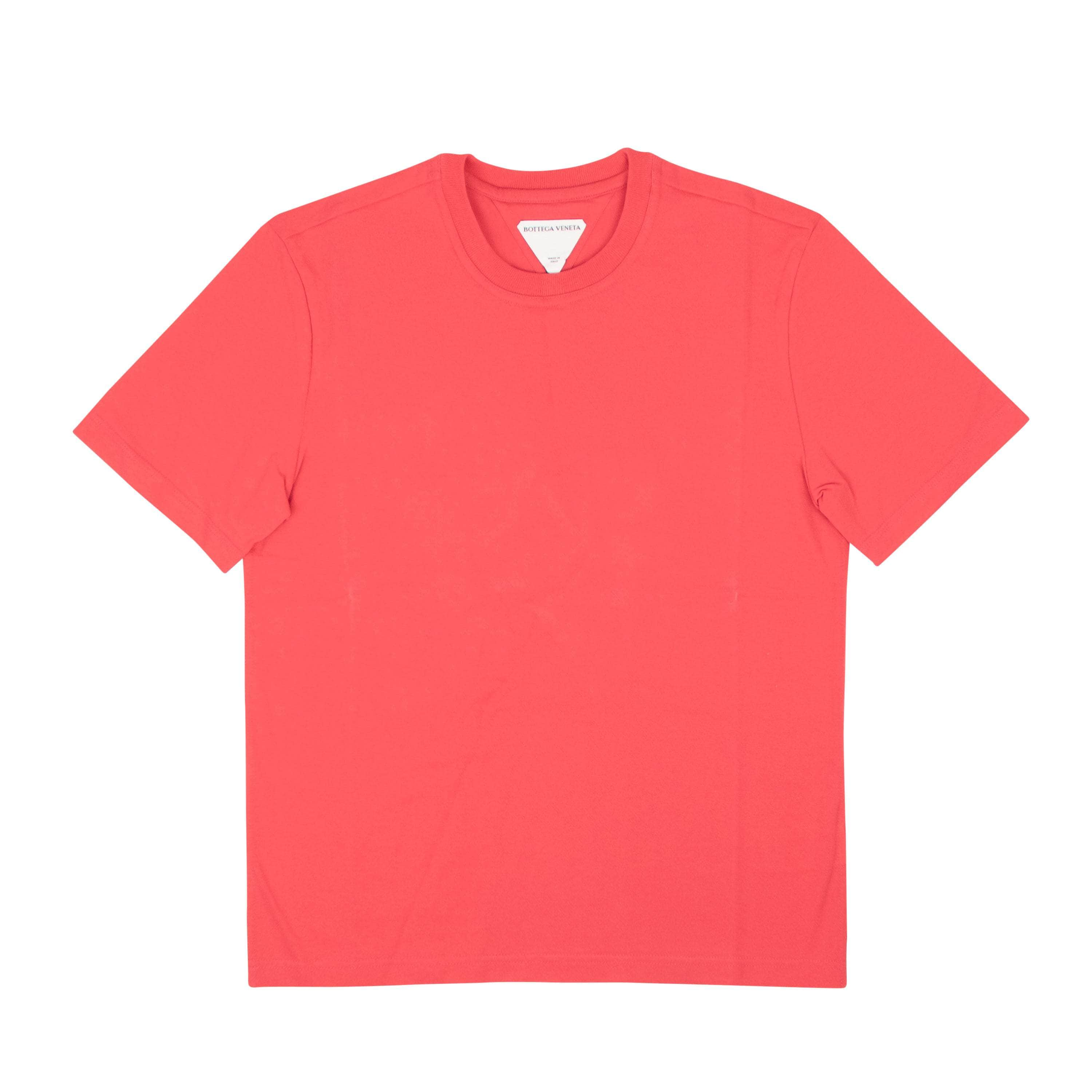 Bottega Veneta BTV-XTSH-0013/M NWT BOTTEGA VENETA Red Cotton Short Sleeve Crewneck T-Shirt Size M $500 BTV-XTSH-0013/M