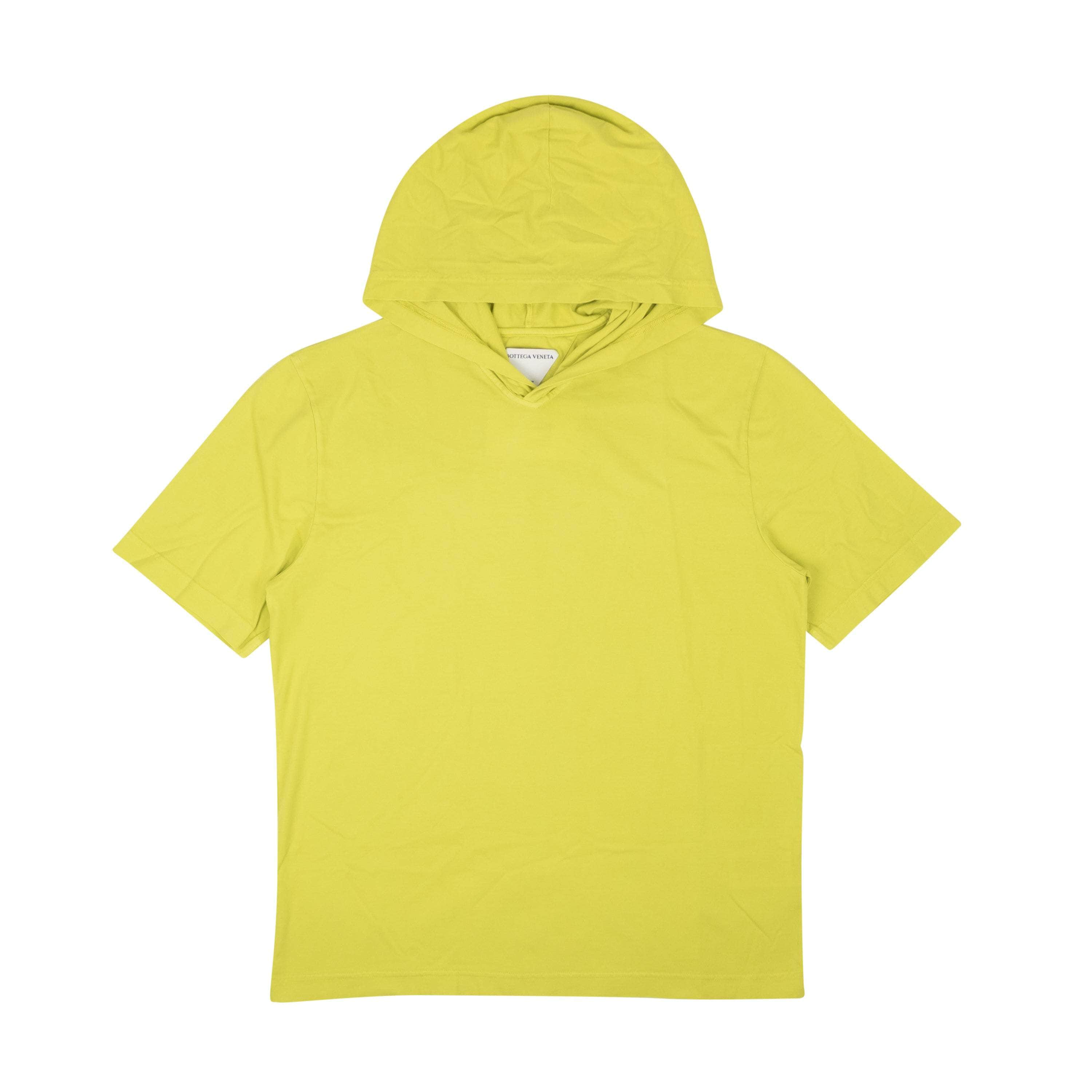 Bottega Veneta BTV-XTSH-0020/XS NWT BOTTEGA VENETA Yellow Lemon Hooded Short Sleeve T-Shirt Size XS $600 BTV-XTSH-0020/XS