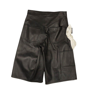 Bottega Veneta channelenable-all, chicmi, couponcollection, gender-womens, main-clothing Black Leather Bandana Shorts