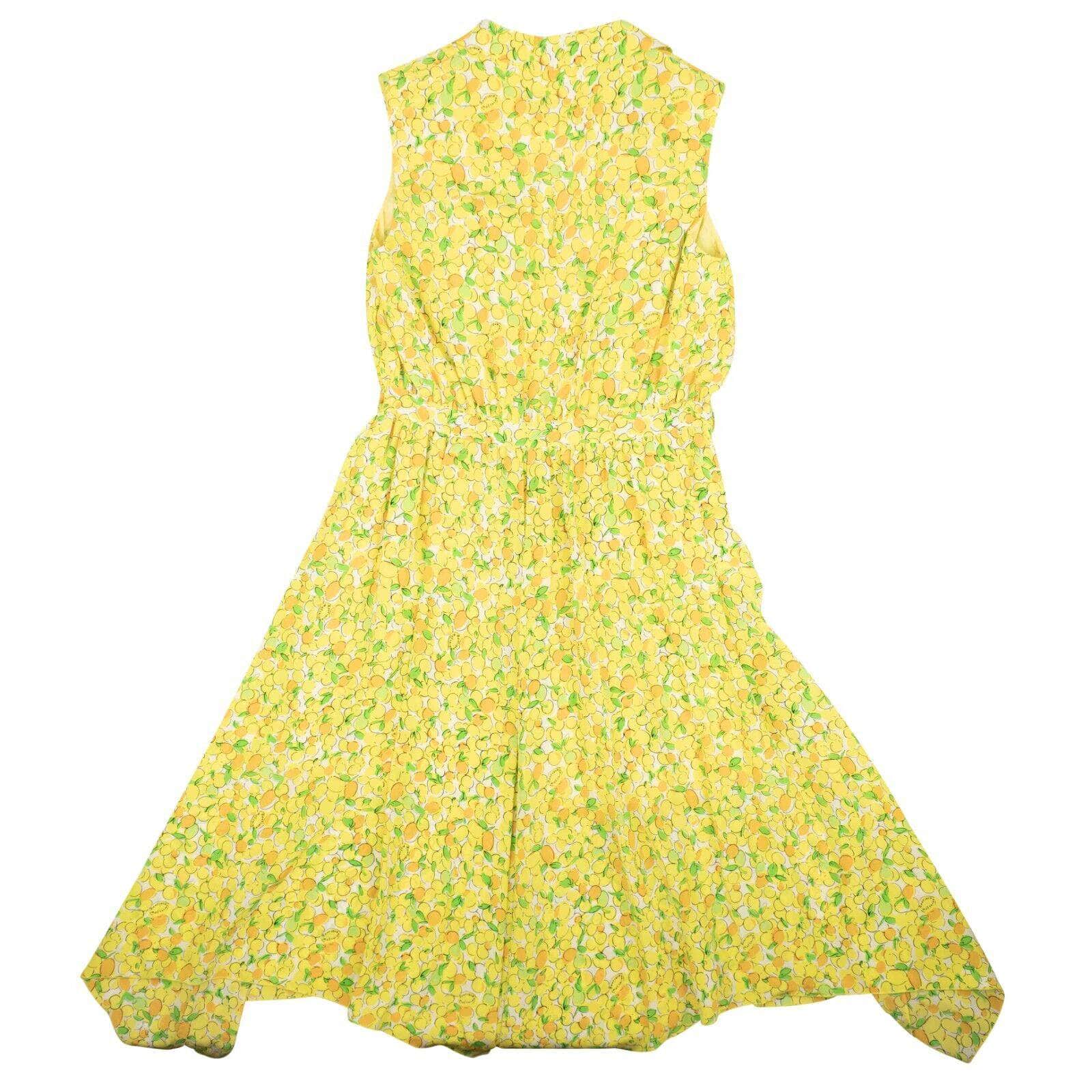BOUTIQUE MOSCHINO 250-500, boutique-moschino, channelenable-all, chicmi, couponcollection, gender-womens, main-clothing, size-38, size-44, size-46, womens-day-dresses Yellow Lemon Silk Wrap Assymetrical Dress
