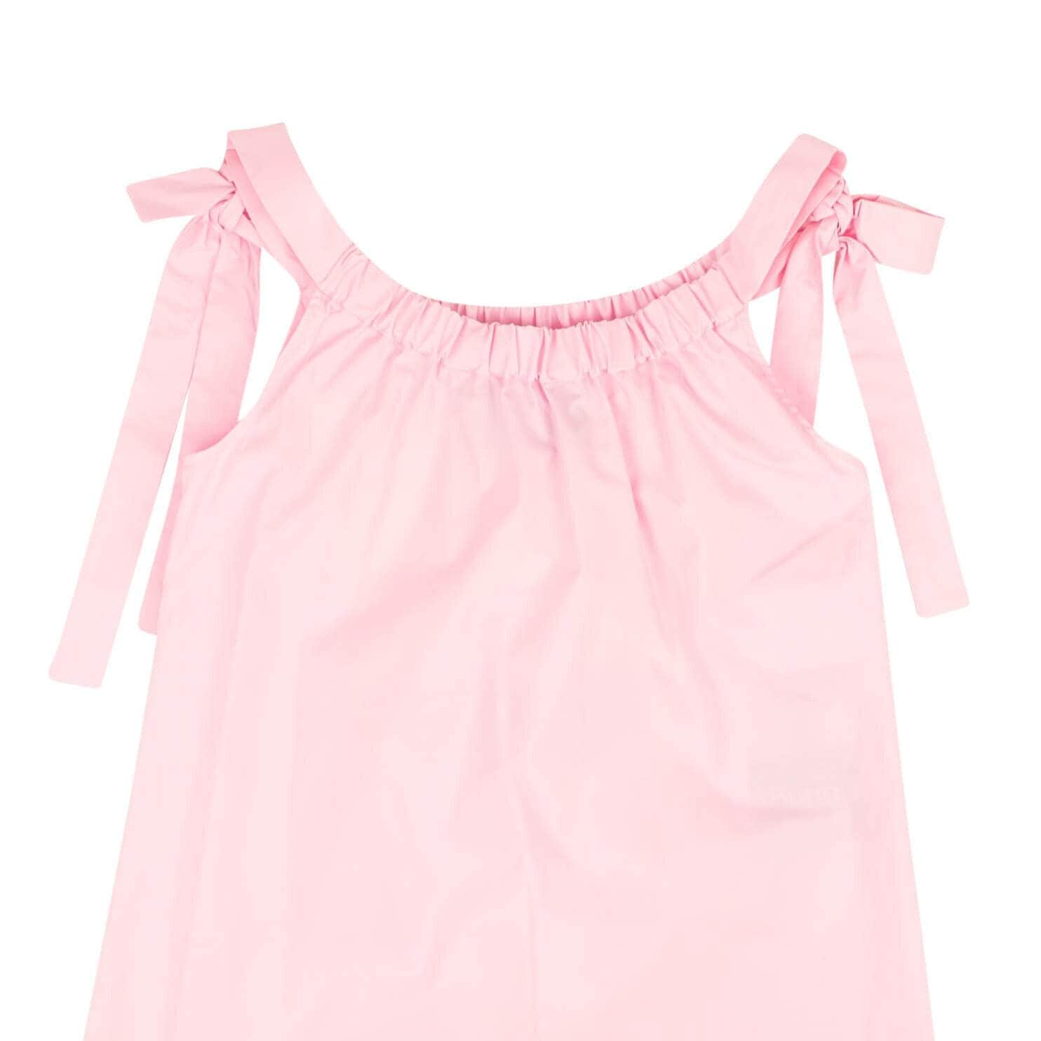 BOUTIQUE MOSCHINO boutique-moschino, channelenable-all, chicmi, couponcollection, gender-womens, main-clothing, size-36, size-38, size-40, size-42, under-250, womens-blouses Pink Summer Woman Tie Strap Sleeveless Top