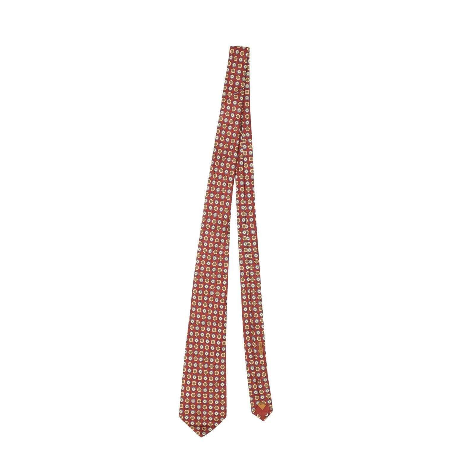 Brioni couponcollection, gender-mens, main-accessories, mens-shoes, size-os, under-250 OS Brick Red Silk Handmade Flowers Tie 95-BNI-3004/OS 95-BNI-3004/OS
