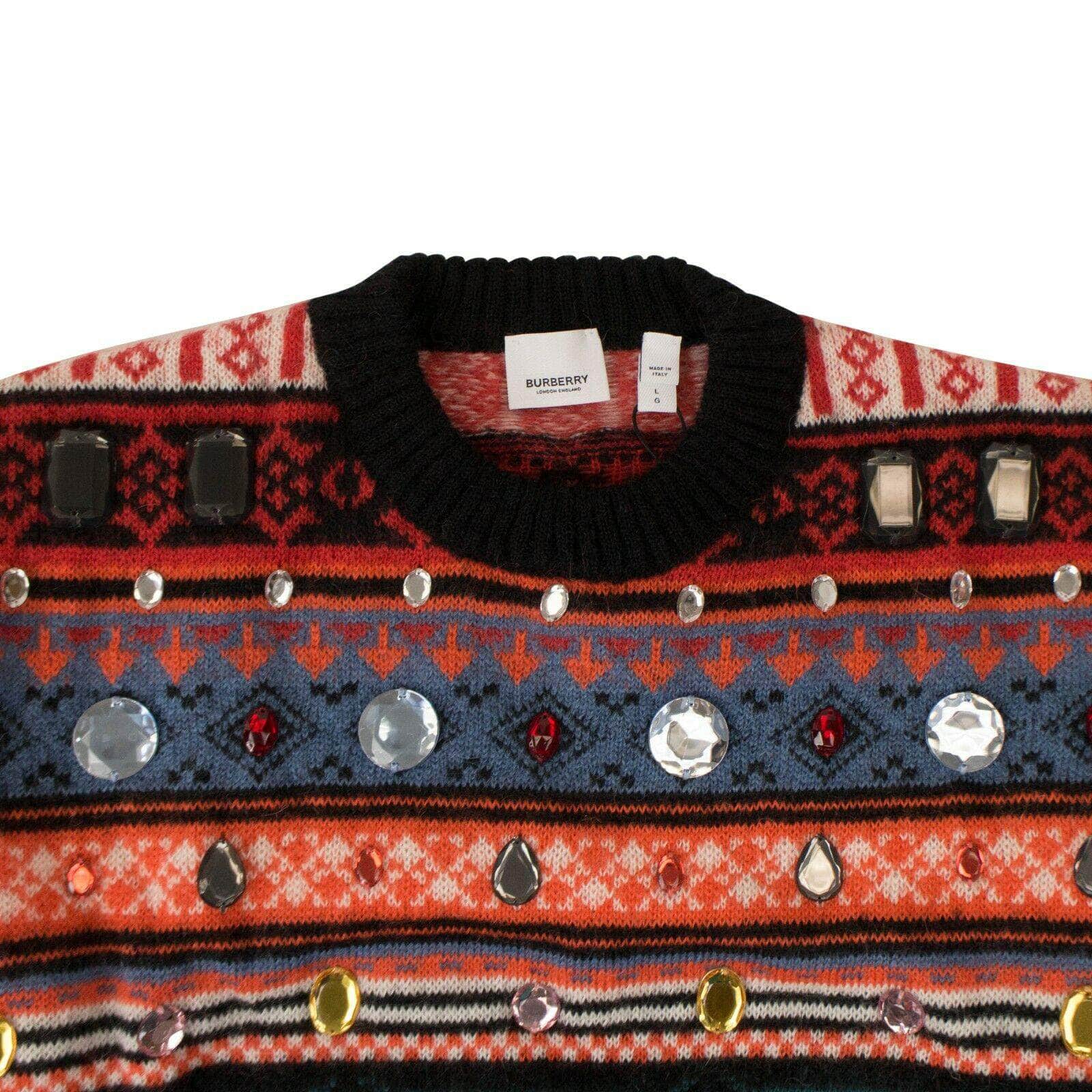 Burberry 1000-2000, burberry, channelenable-all, chicmi, couponcollection, gender-womens, main-clothing, newarrival2, size-l, size-s, womens-pullover-sweaters Burberry Women's Red Multicolor Oversized Sweater