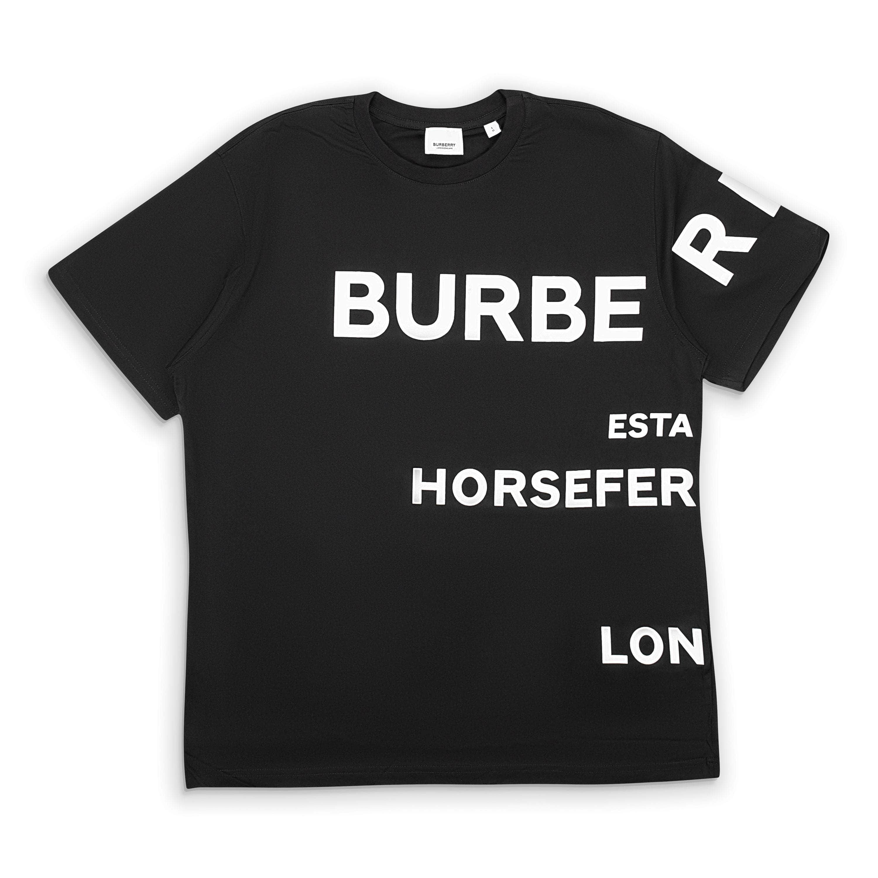 Burberry 250-500, burberry, channelenable-all, chicmi, couponcollection, main-clothing, shop375, Stadium Goods Black Printed Logo All Over Oversized T-Shirt