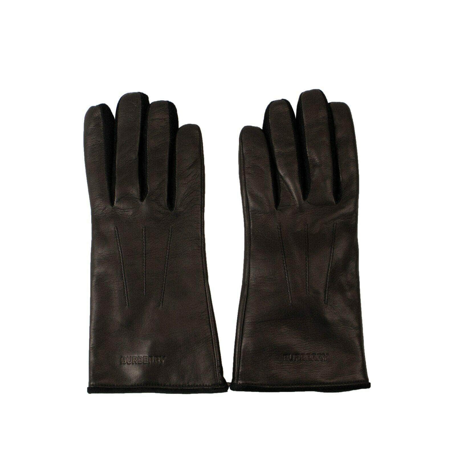 Burberry 250-500, burberry, couponcollection, do-not-use-womens-accessories, gender-womens, main-accessories, size-8, size-8-5, size-9, size-9-5 Black Leather Gloves