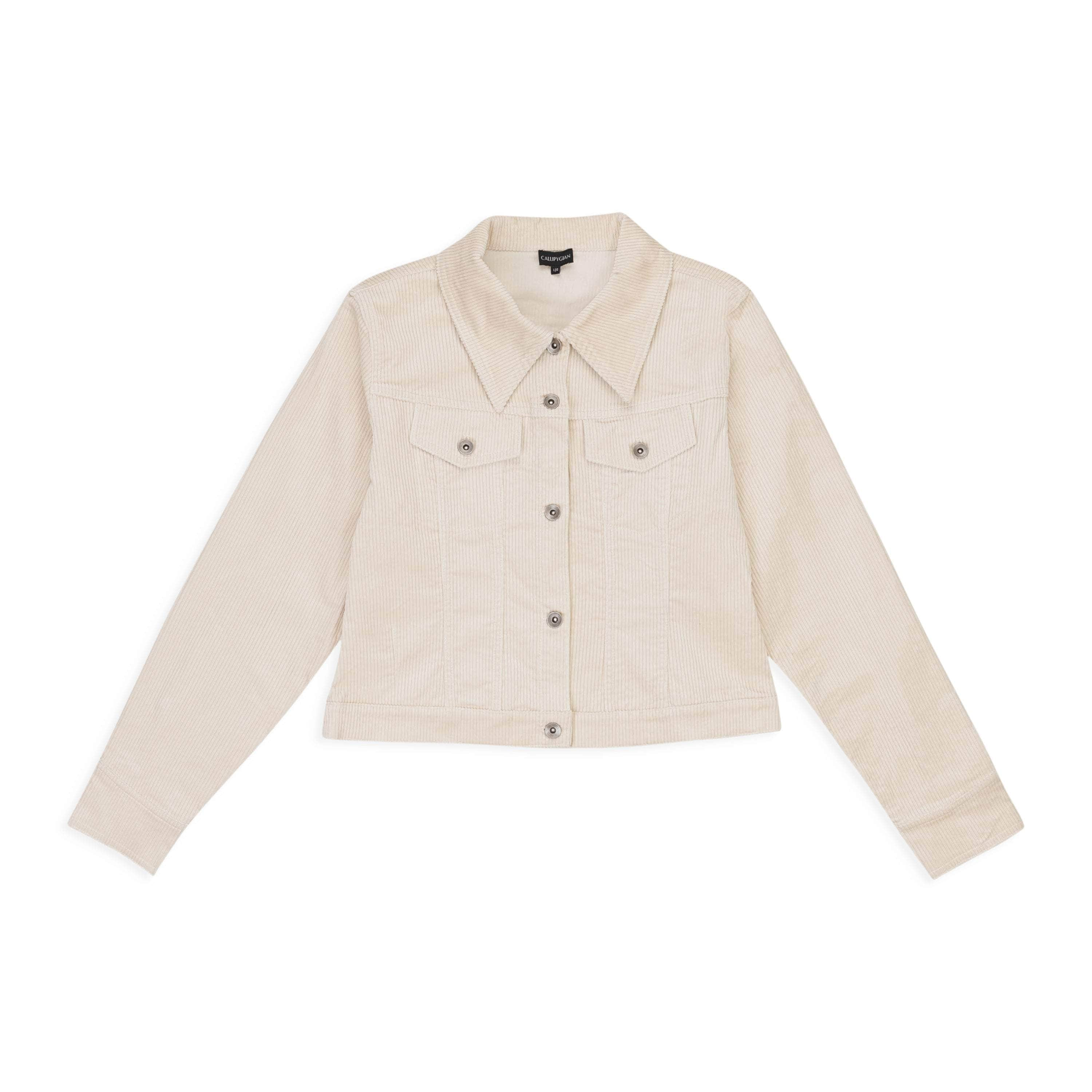 Callipygian 95-CPN-0046/M 95-CPN-0046/M F19AAQP11008 OFF WHITE CALLIPYGIAN STRETCH Â CORD JACKET Size M 95-CPN-0046/M