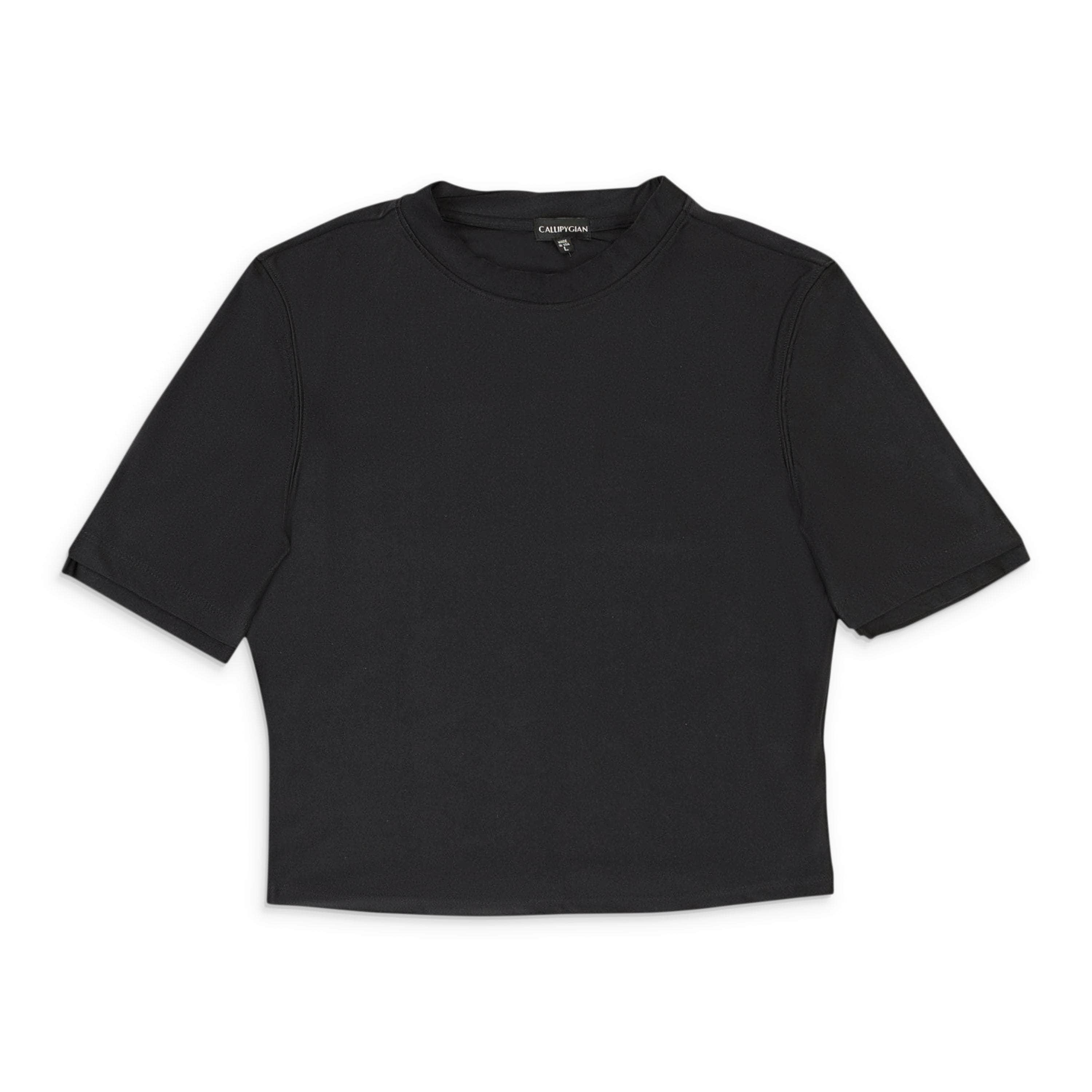 Callipygian 95-CPN-1025/L 95-CPN-1025/L 501191NYL1 BLACK Callipygian SCUBA CREW NECK TOP Size L 95-CPN-1025/L