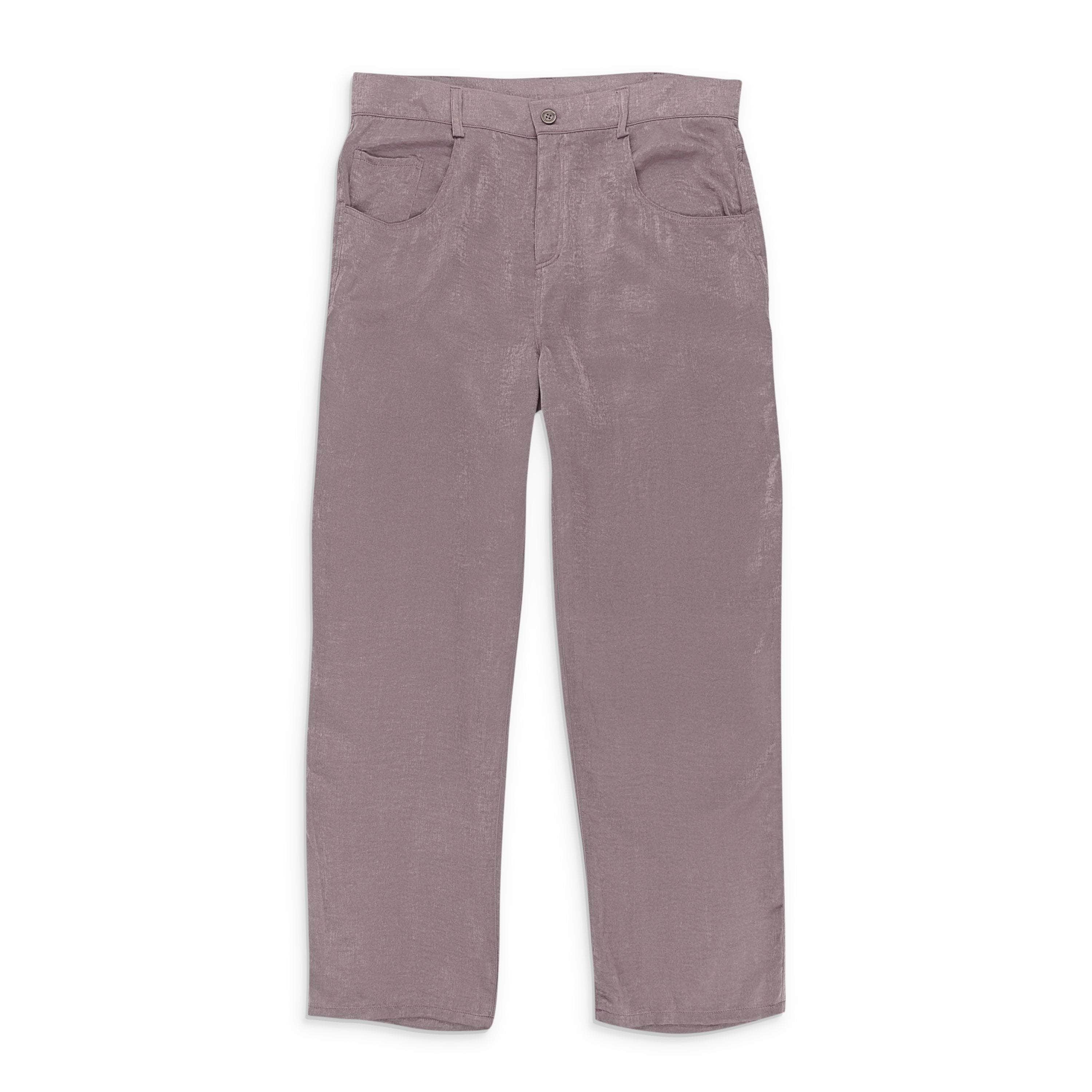 Callipygian 95-CPN-1075/L 95-CPN-1075/L CP-8257_LAVENDER LAVENDER Callipygian SATIN CARPENTER PANT Size L 95-CPN-1075/L