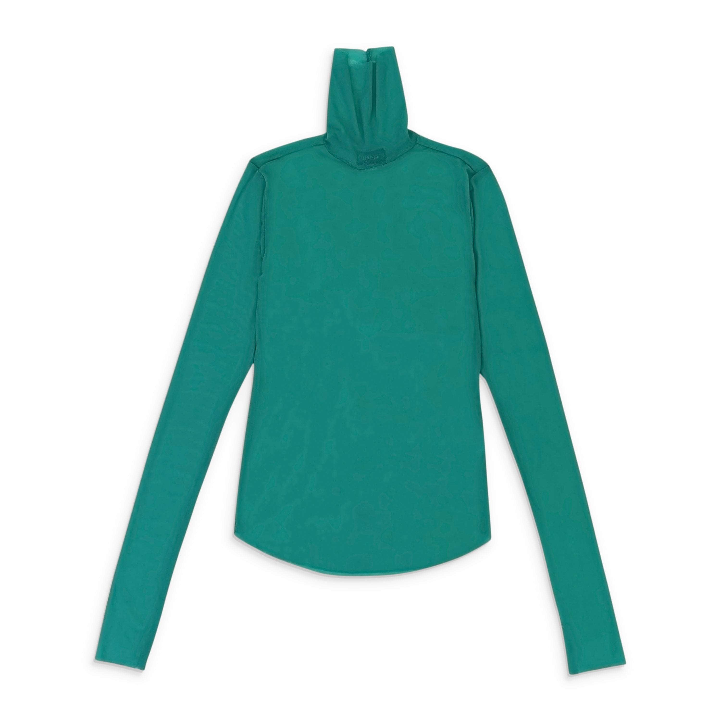 Callipygian 95-CPN-1077/XXS 95-CPN-1077/XXS CDT-5385.JADE GREEN Callipygian SOLID MESH TURTLENECK Size XXS 95-CPN-1077/XXS