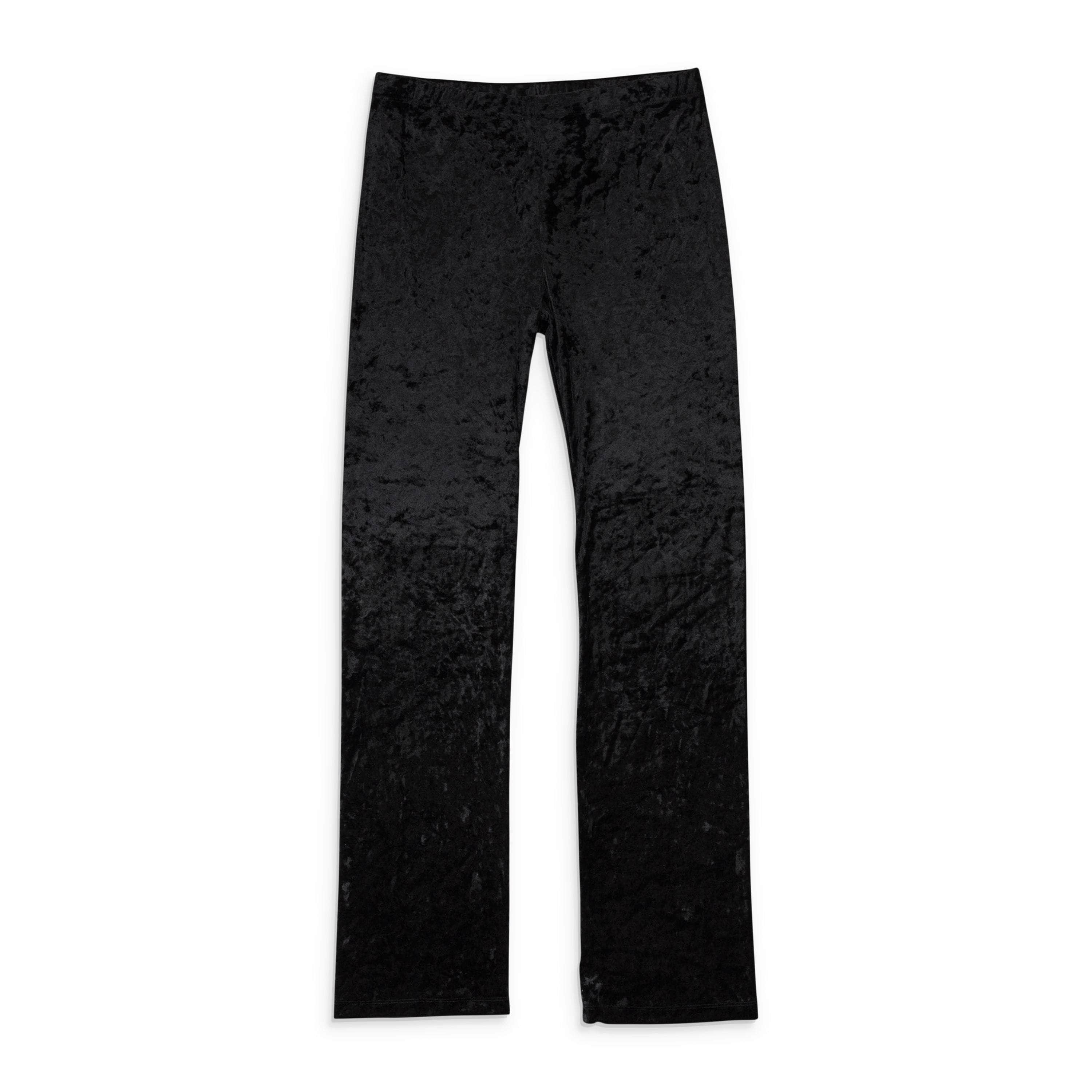 Callipygian 95-CPN-1109/L 95-CPN-1109/L VP94035V_BLACK BLACK CALLIPYGIAN CRUSHED VELVET PANT Size L 95-CPN-1109/L