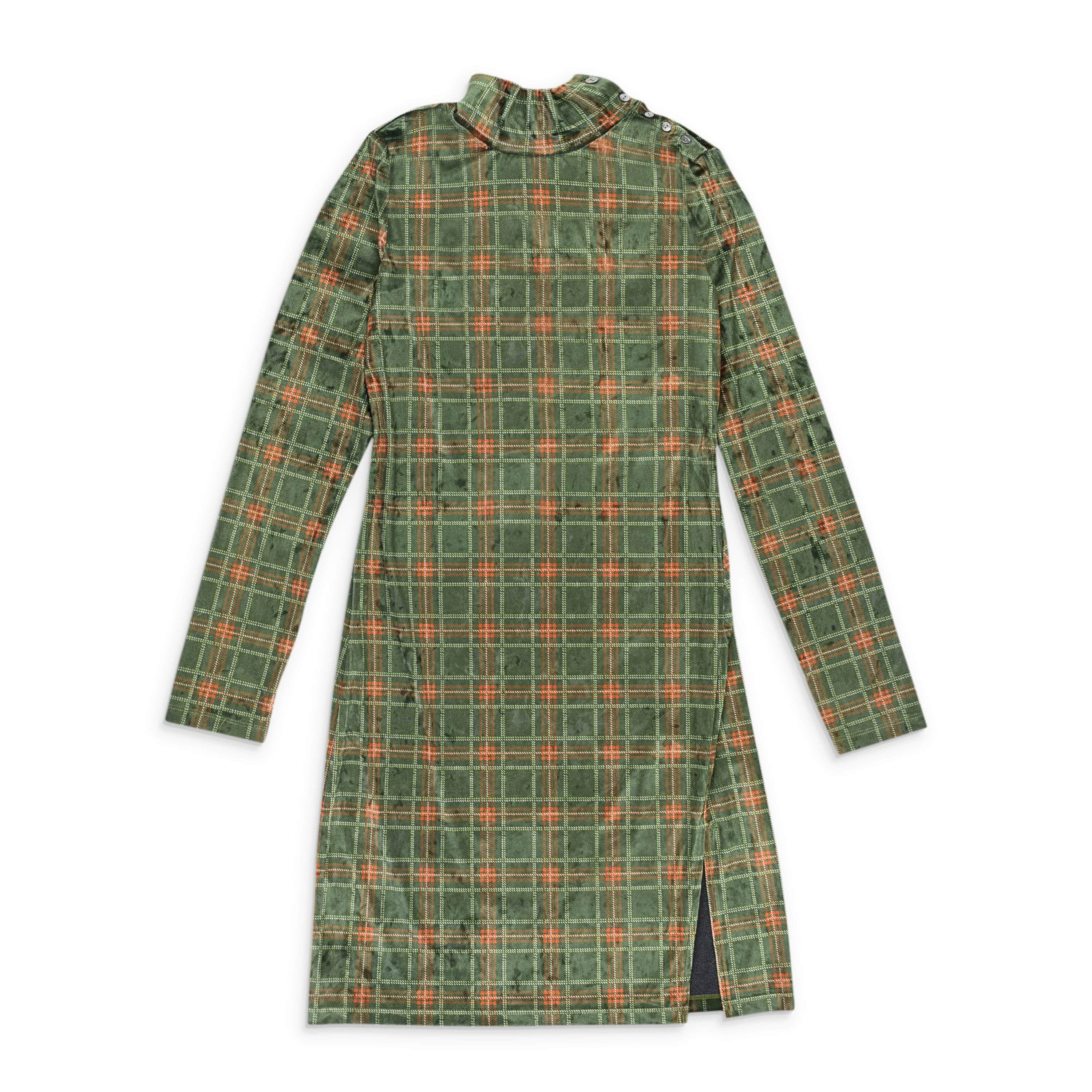 Callipygian 95-CPN-1118/M 95-CPN-1118/M F19KAAPP15017_GREEN GREEN PLAID CALLIPYGIAN STRETCH PLAID DRESS Size M 95-CPN-1118/M