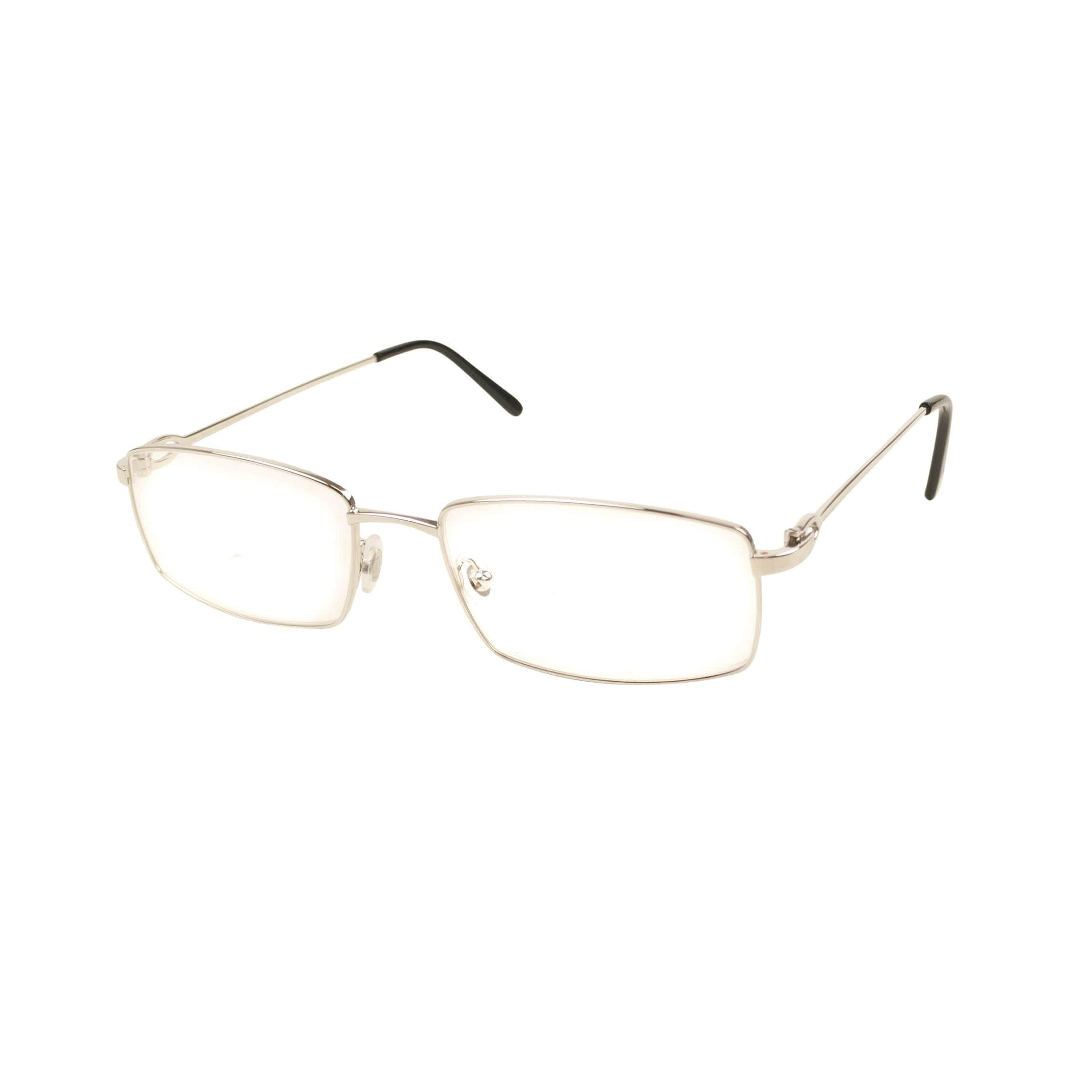 Cartier 95-CRT-3008/OS NIB CARTIER Silver CT0055O-006 Rectangular Full Rim Eyeglasses Size OS 95-CRT-3008/OS