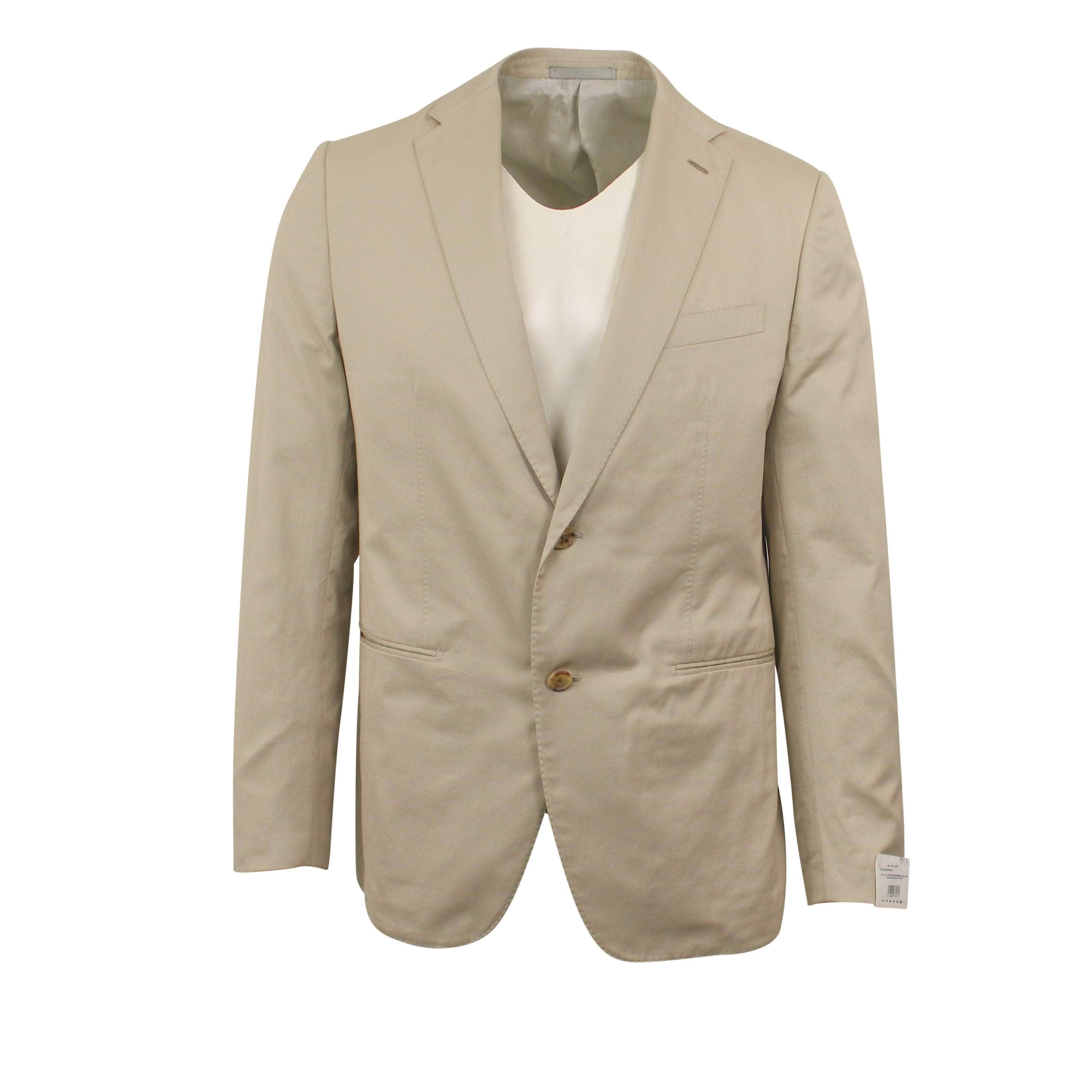 Caruso 500-750, caruso, channelenable-all, chicmi, couponcollection, main-clothing, shop375, size-50, Stadium Goods, stadiumgoods 50 Beige Single Breasted Cotton Suit 7R CRS-XTPS-0163/50 CRS-XTPS-0163/50