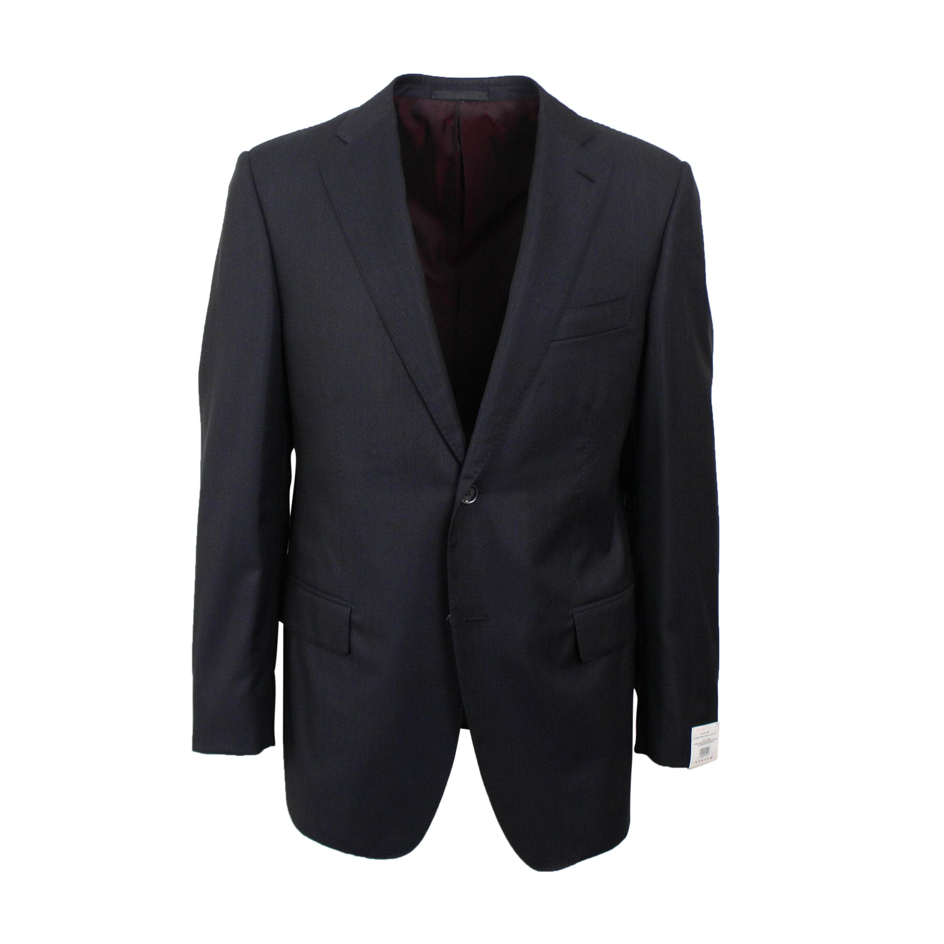 Caruso 500-750, caruso, channelenable-all, chicmi, couponcollection, main-clothing, shop375, size-50, Stadium Goods, stadiumgoods 50 Black Single Breasted Wool and Silk Suit 7R CRS-XTPS-0190/50 CRS-XTPS-0190/50