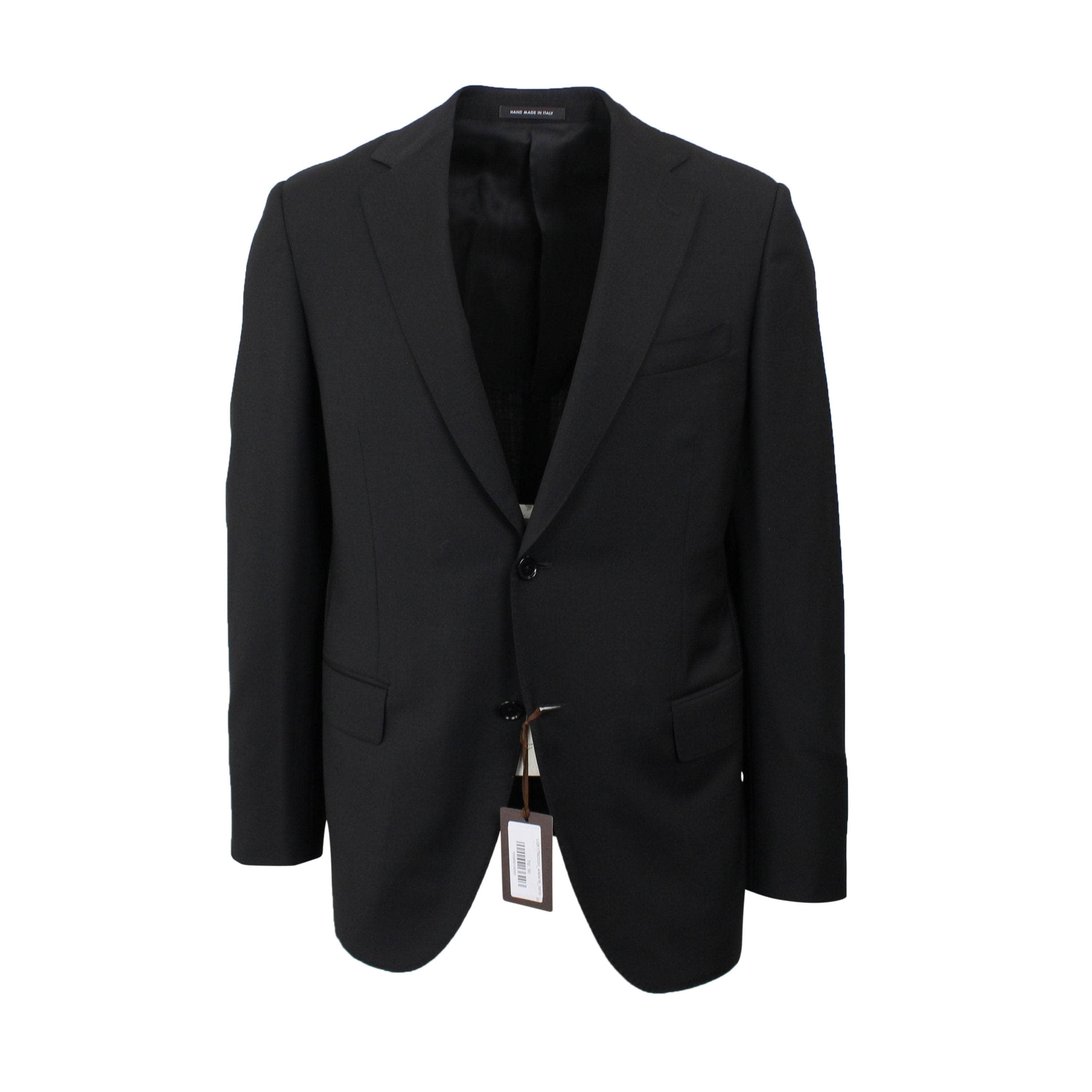 Caruso 500-750, caruso, channelenable-all, chicmi, couponcollection, main-clothing, shop375, size-50, Stadium Goods, stadiumgoods 50 Black Single Breasted Wool Suit 8R CRS-XTPS-0189/50 CRS-XTPS-0189/50
