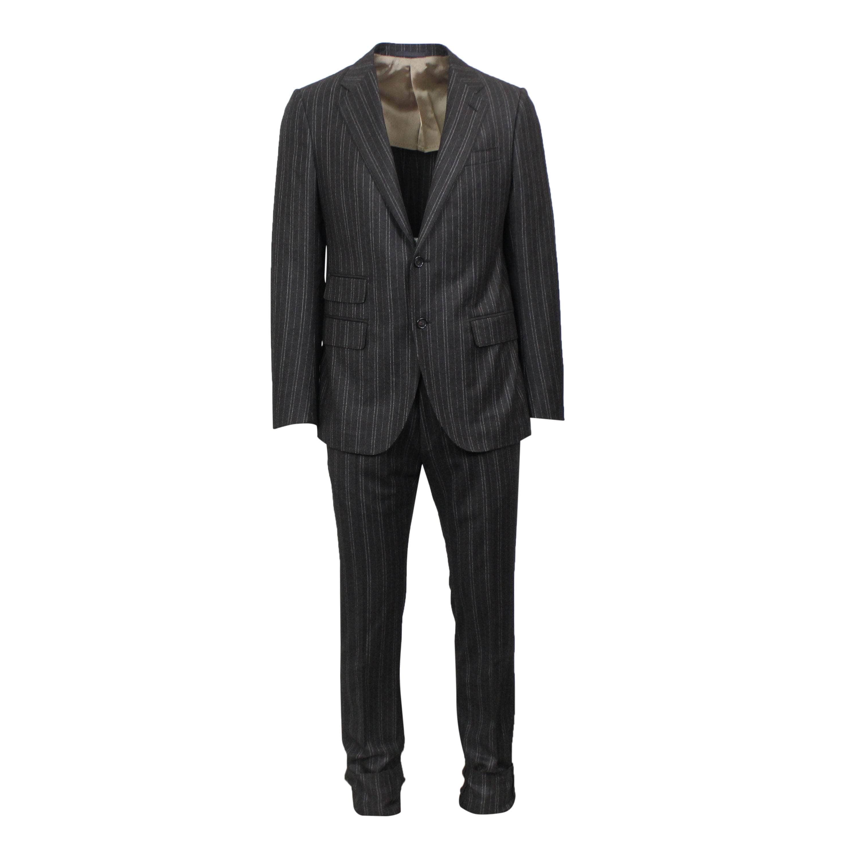 Caruso 500-750, caruso, channelenable-all, chicmi, couponcollection, main-clothing, shop375, size-50, Stadium Goods, stadiumgoods 50 Dark Brown Wool Blend Single Breasted Suit 8R CRS-XTPS-0118/50 CRS-XTPS-0118/50