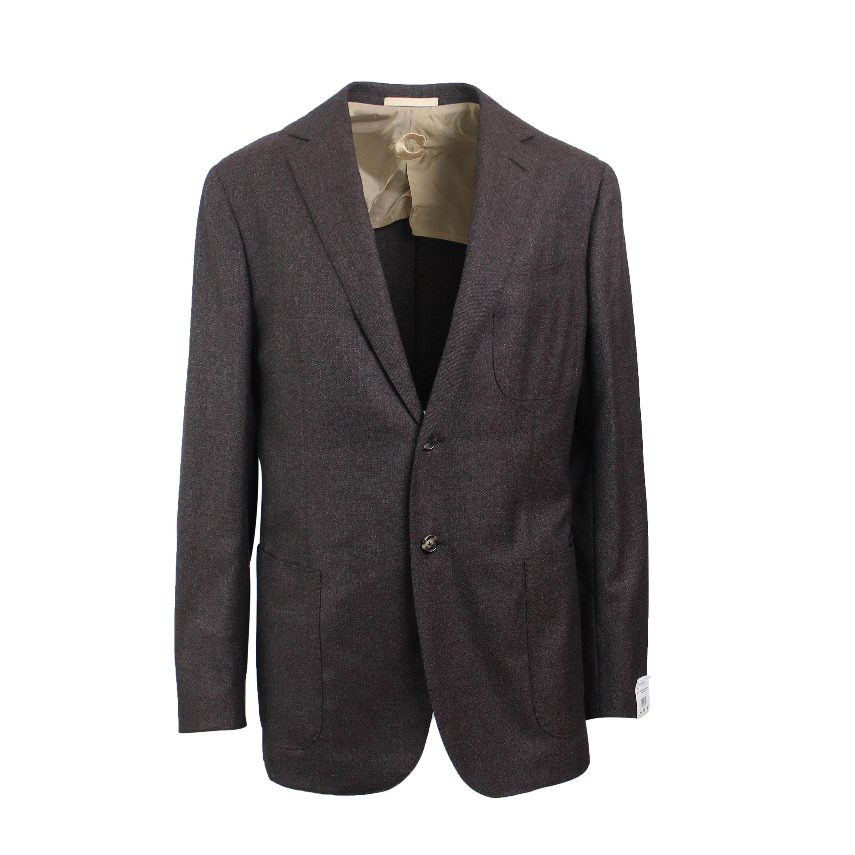 Caruso 500-750, caruso, channelenable-all, chicmi, couponcollection, main-clothing, shop375, size-50, Stadium Goods, stadiumgoods 50 Single Breasted Brown Peak Lapel Suit CRS-XTPS-0154/50 CRS-XTPS-0154/50