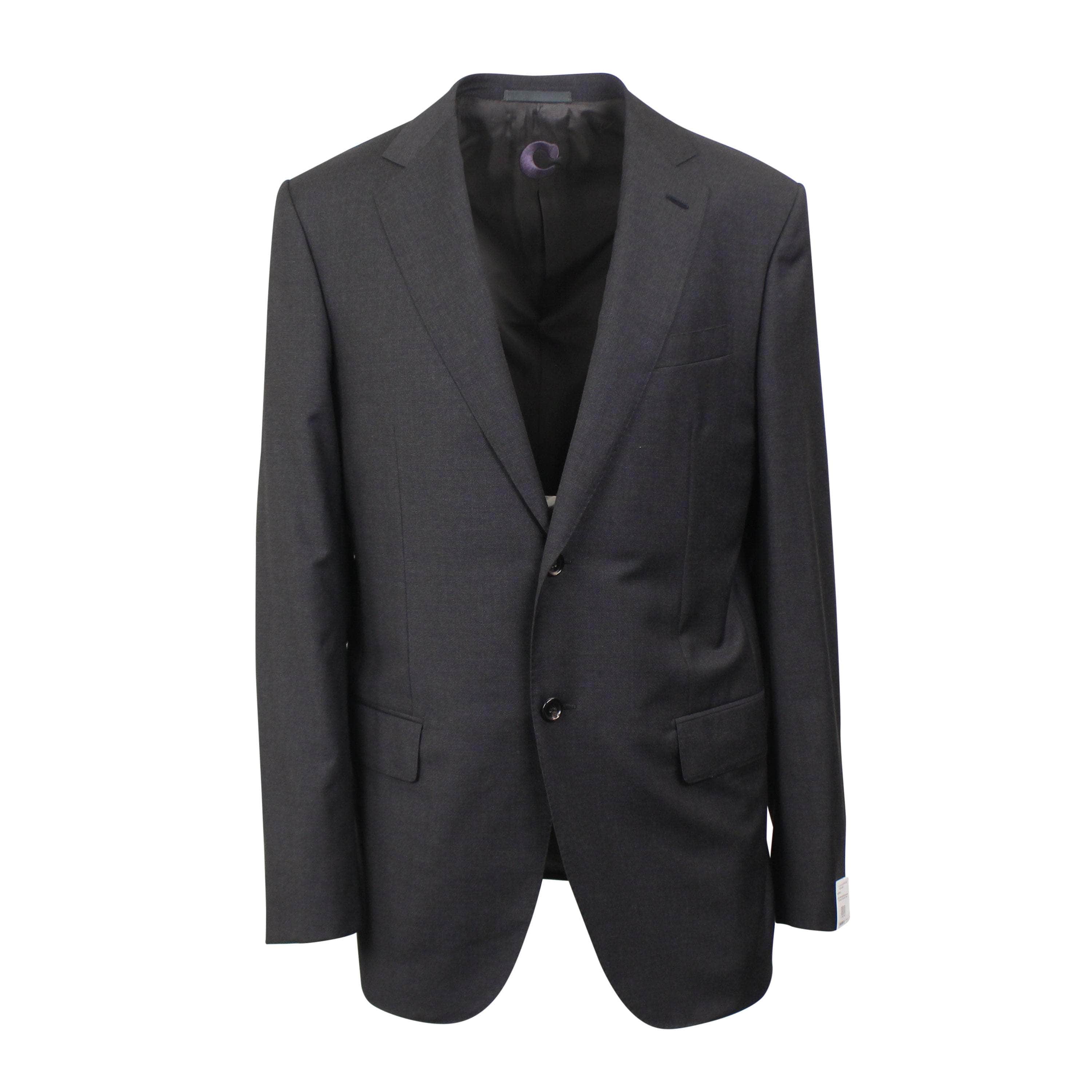 Caruso 500-750, caruso, channelenable-all, chicmi, couponcollection, main-clothing, shop375, size-50, Stadium Goods, stadiumgoods 50 Single Breasted Wool Black & Grey Suit CRS-XTPS-0158/50 CRS-XTPS-0158/50