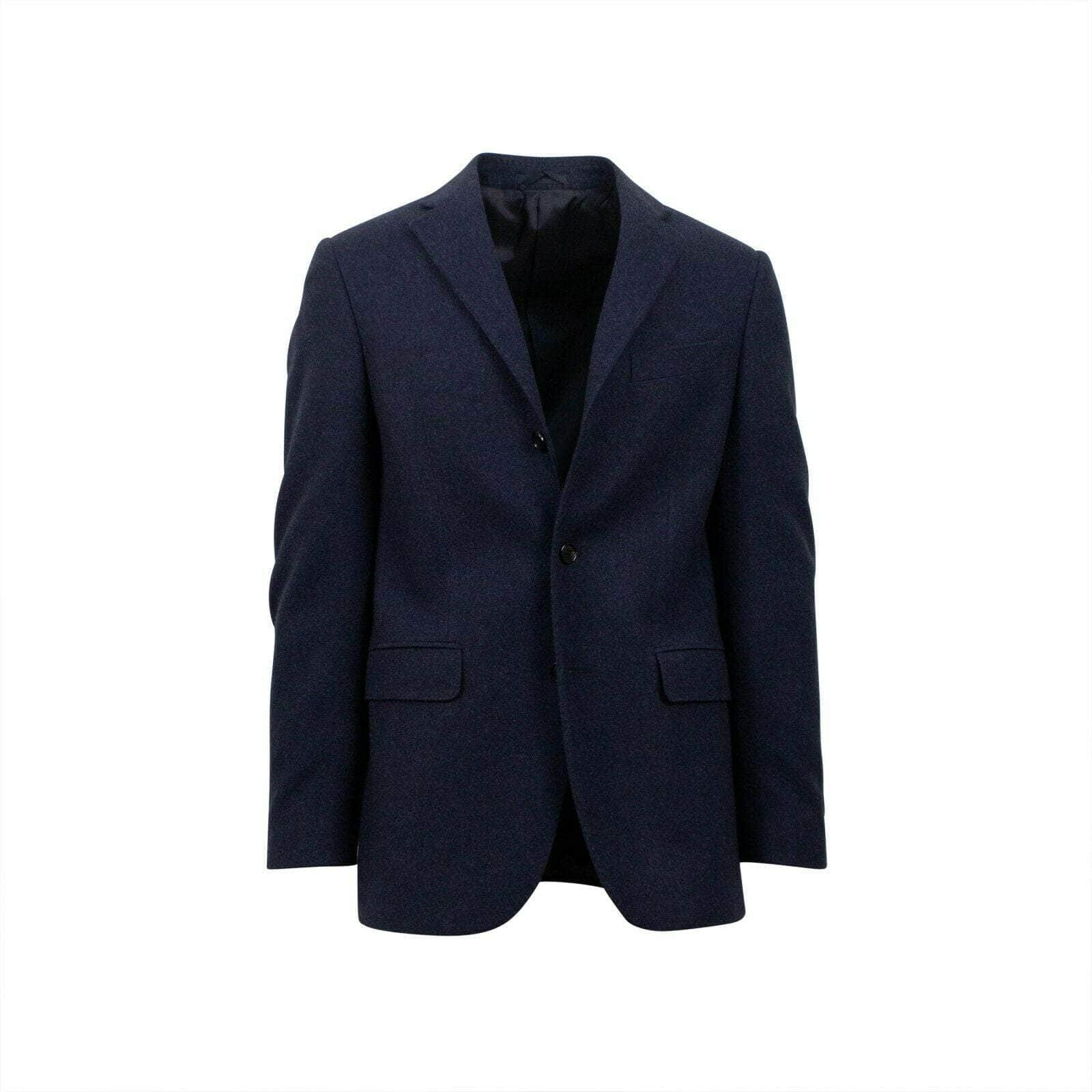 Caruso 58LE-745/42 NWT CARUSO Navy Blue 3 Roll 2 Button Wool Sport Coat Size 52/42 L Drop 6 58LE-745/42