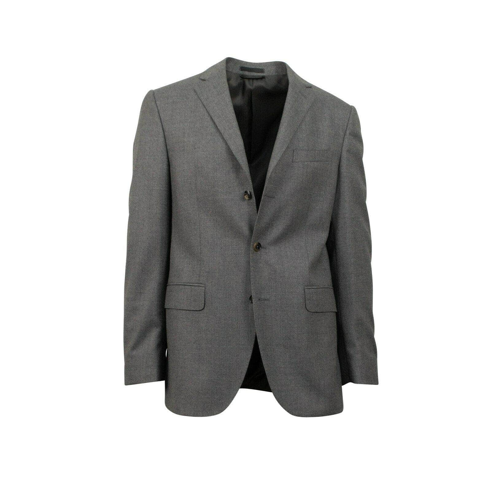 Caruso 65LE-122/42 NWT CARUSO Gray 3 Roll 2 Button Classic Fit Wool Sport Coat Size 52/42 L Drop 6 65LE-122/42