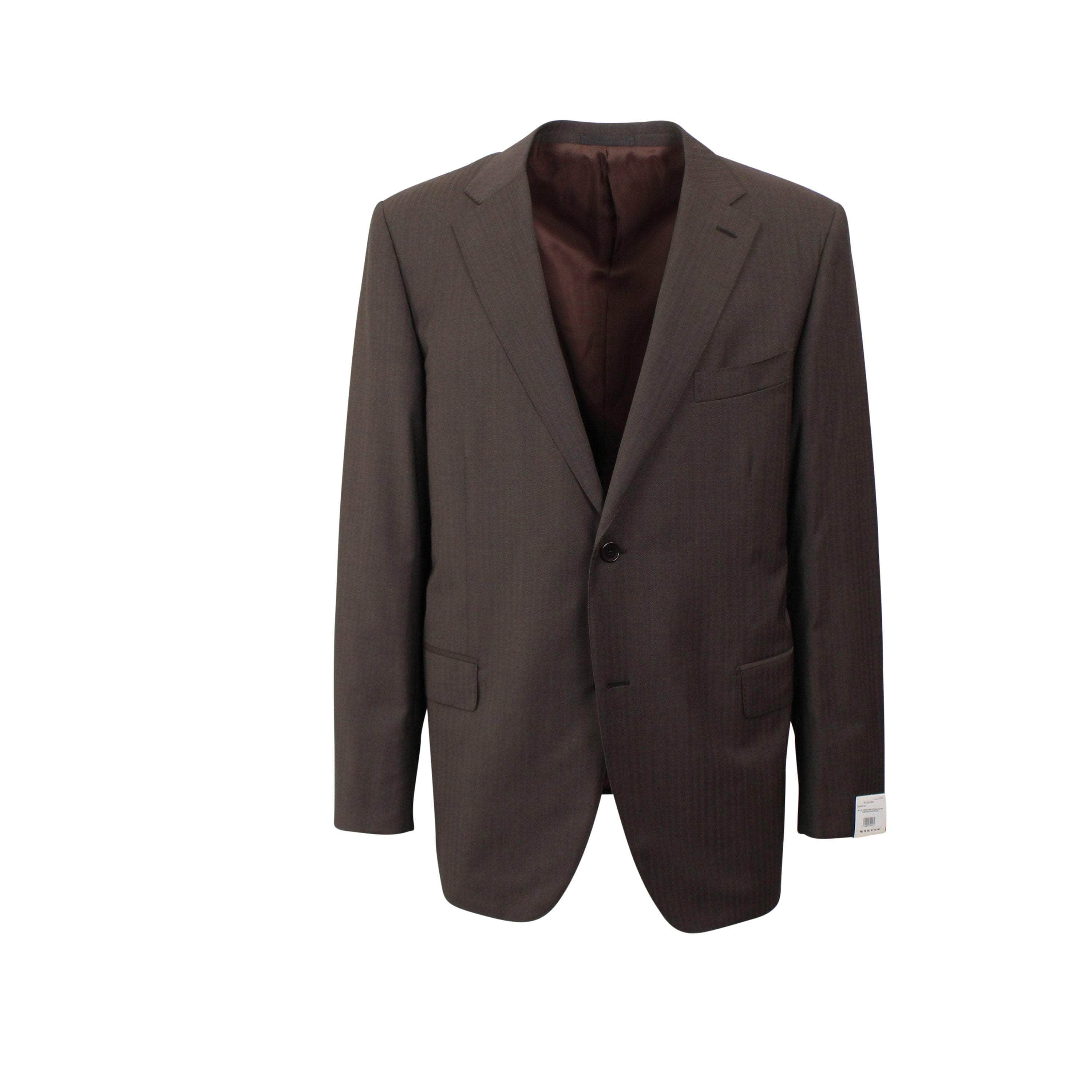 Caruso 750-1000, caruso, channelenable-all, chicmi, couponcollection, main-clothing, shop375, size-56, Stadium Goods 56 Brown Caruso Single Breasted Wool And Silk Suit 6R CRS-XTPS-0198/56 CRS-XTPS-0198/56