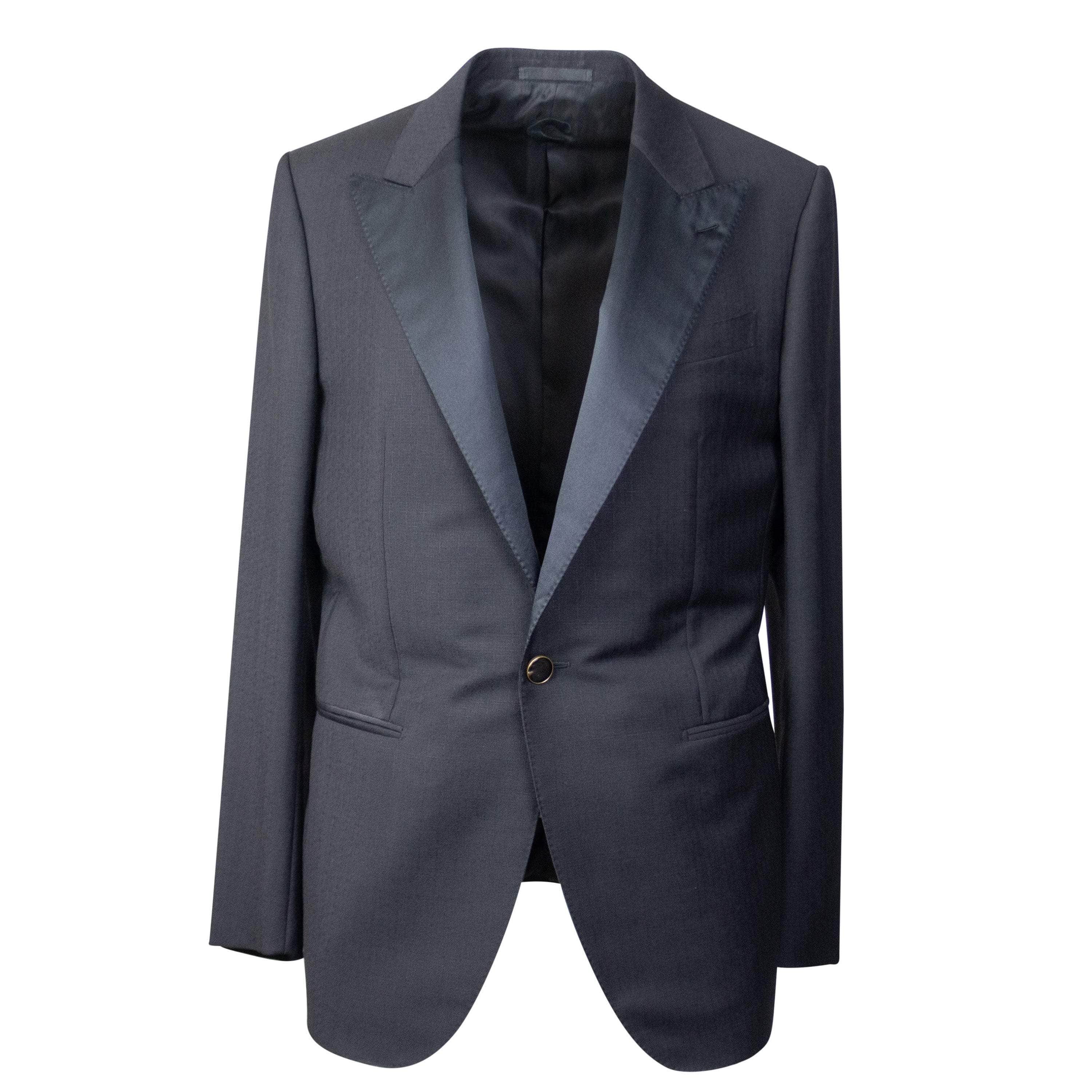 Caruso CRS-XTPS-0038/50 NWT CARUSO Black Wool Single Breasted Blazer Size 50 $1395 CRS-XTPS-0038/50