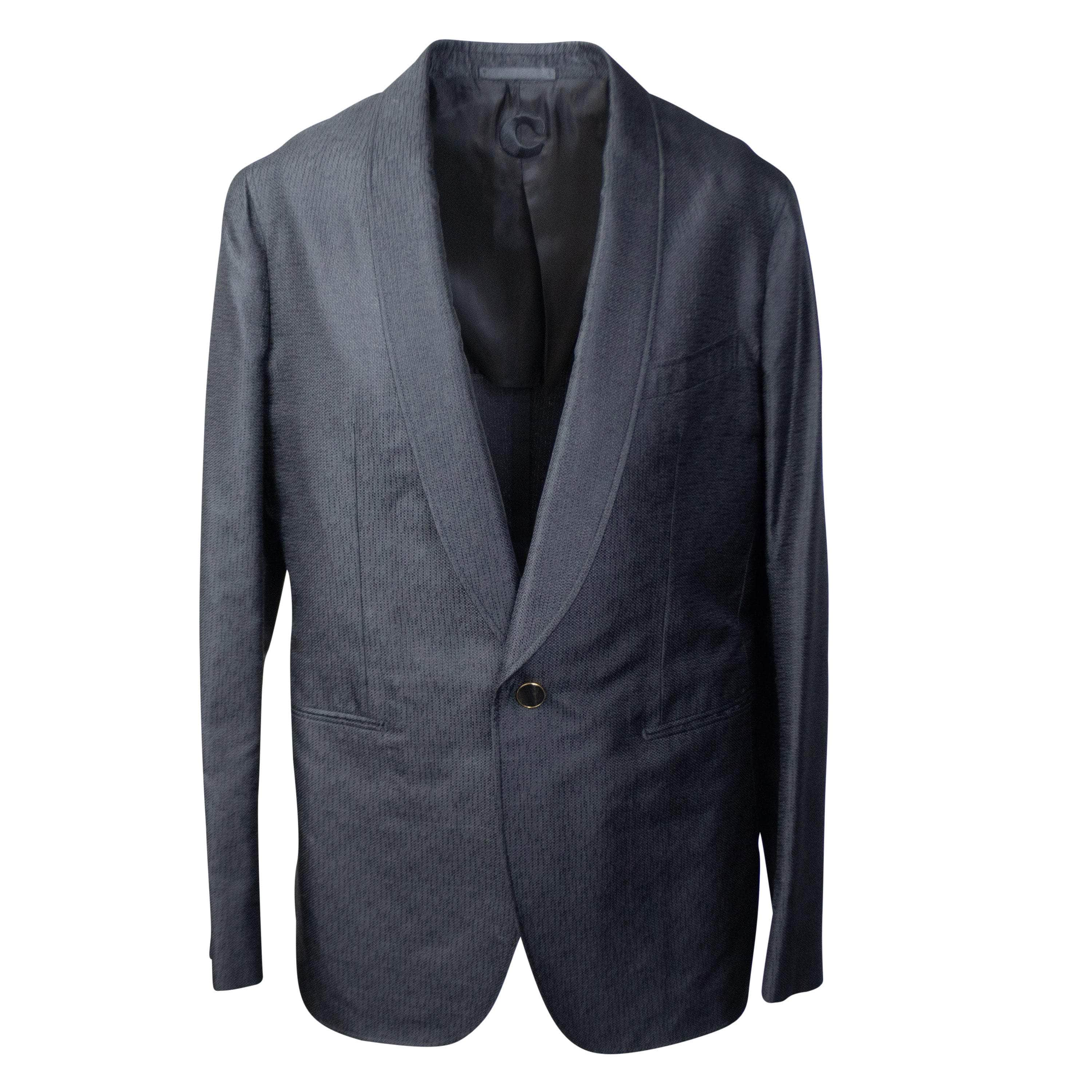 Caruso CRS-XTPS-0040/50 NWT CARUSO Black Silk Single Breasted Blazer Size 50 $1395 CRS-XTPS-0040/50